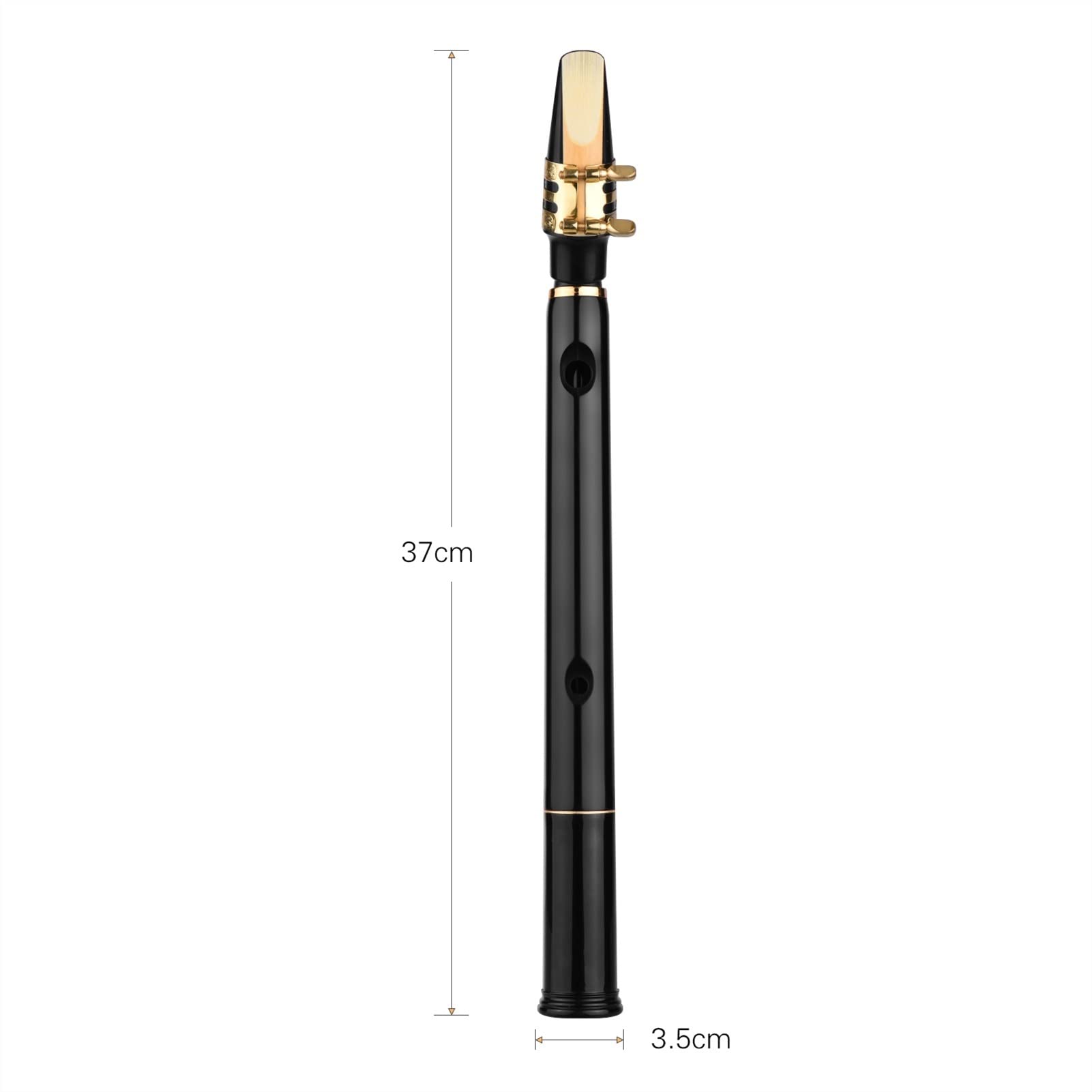 KESHUO Mini C Key Pocket Saxophone - ABS Material with 10 Reeds, Mouthpiece & Carrying Bag - Beginner Wind Instrument for Kids & Adults - Perfect for Travel, Practice & Live Performances