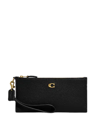 Coach Double Zip Wallet for Women & Men | Genuine Leather Crossbody Wallet with RFID Protection | Perfect for Travel, Shopping & Everyday Use