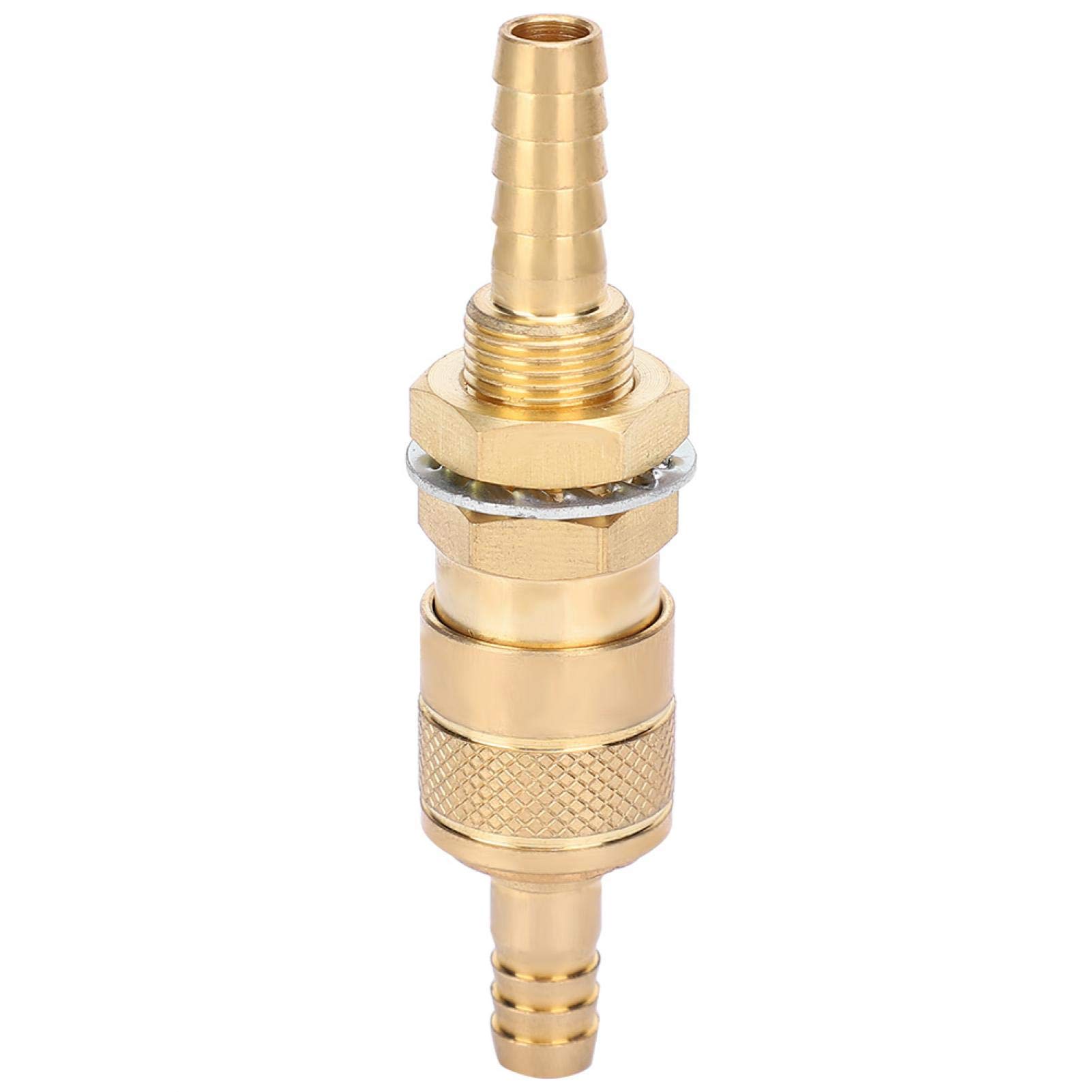 High-Quality Quick Connector Fitting for Water Cooled MIG TIG Welder Torch - Durable Hose Connector with Secure Lock (Yellow) - Perfect for Welding, Fabrication & Metalworking Projects