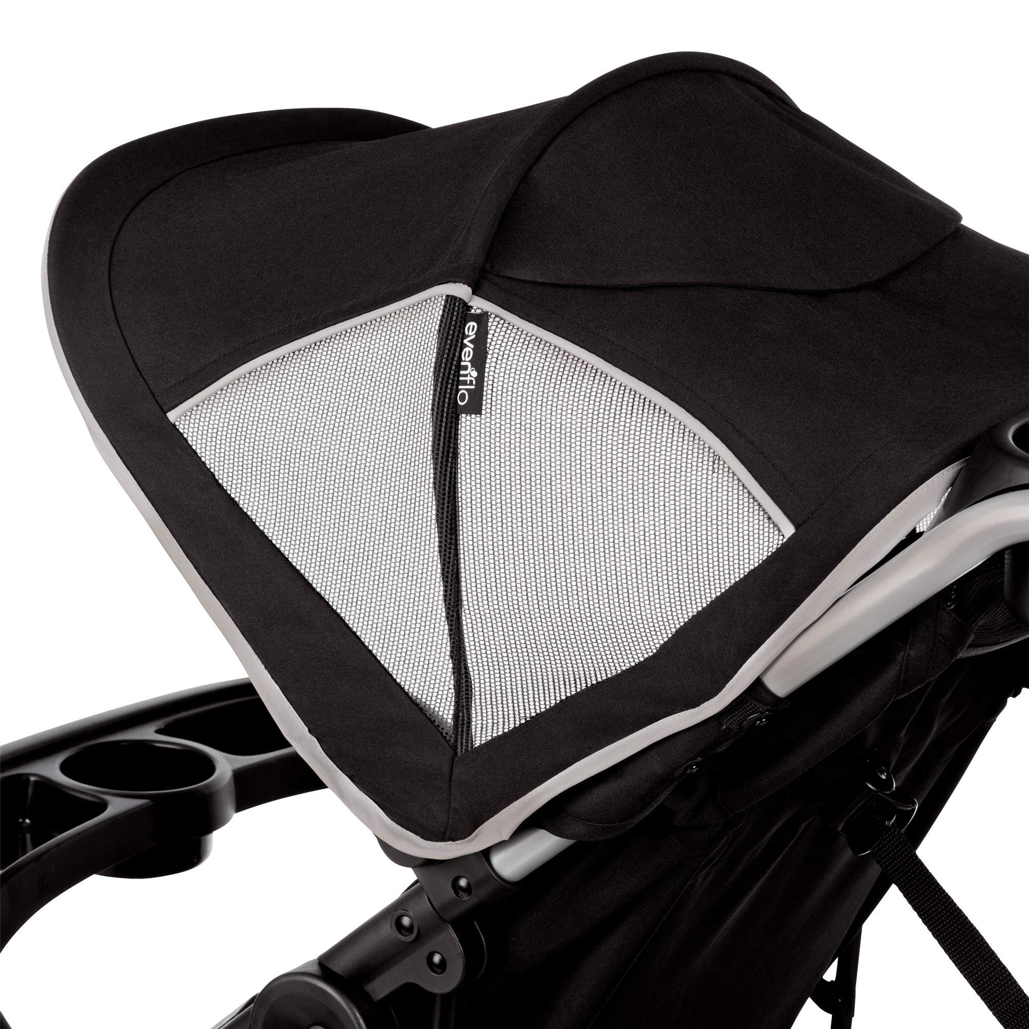 Evenflo Victory Plus Jogging Stroller Travel System - Lightweight All-Terrain Baby Stroller with Car Seat | Perfect for Running, Hiking & Outdoor Adventures with Your Baby