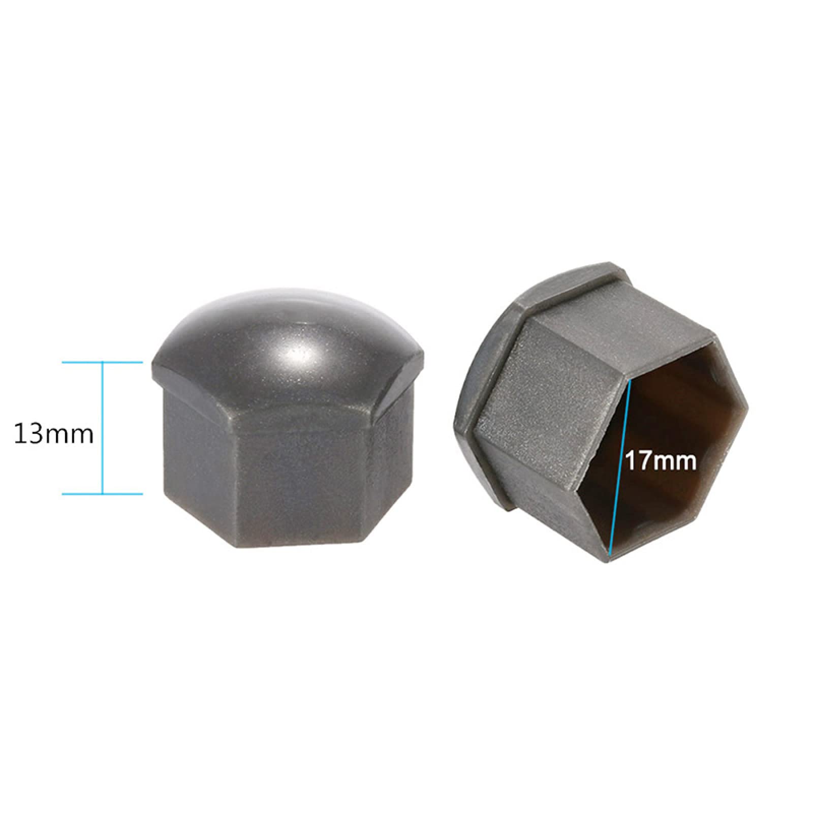 Audi 20x17mm Car Wheels Plastic Nuts with Screw Cap Removal Tools for Easy Wheel Nut Maintenance and Replacement