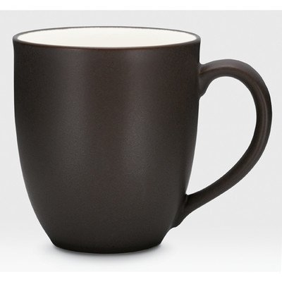 Colorwave 12 oz. Coffee Mugs Set of 4 - Insulated Ceramic Cups for Hot & Cold Drinks, Chocolate Brown - Perfect for Home, Office, or Gift Giving