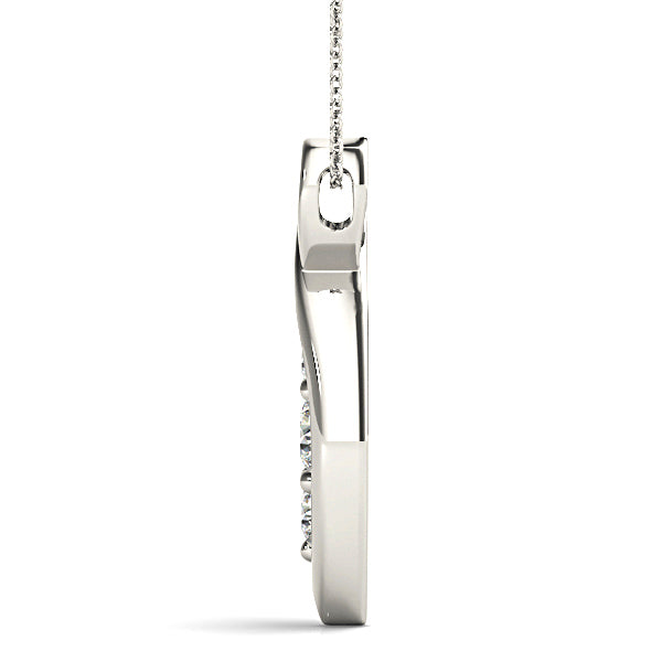 0.50 Carat Round Diamond Three Stone Pendant Necklace - Elegant Jewelry Gift for Anniversary, Wedding & Special Occasions