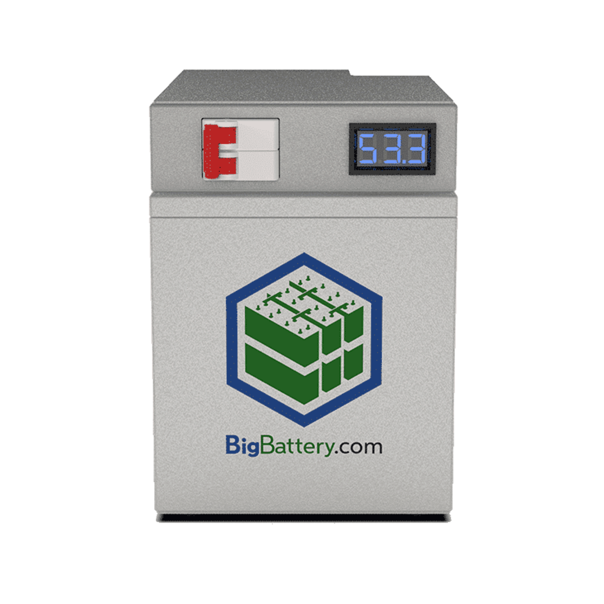 BigBattery 48V LiFePO4 Deep Cycle Battery - 30Ah 1.53kWh - Solar Energy Storage, RV, Marine & Off-Grid Power Supply - Long Lasting Rechargeable Lithium Iron Phosphate Battery Pack