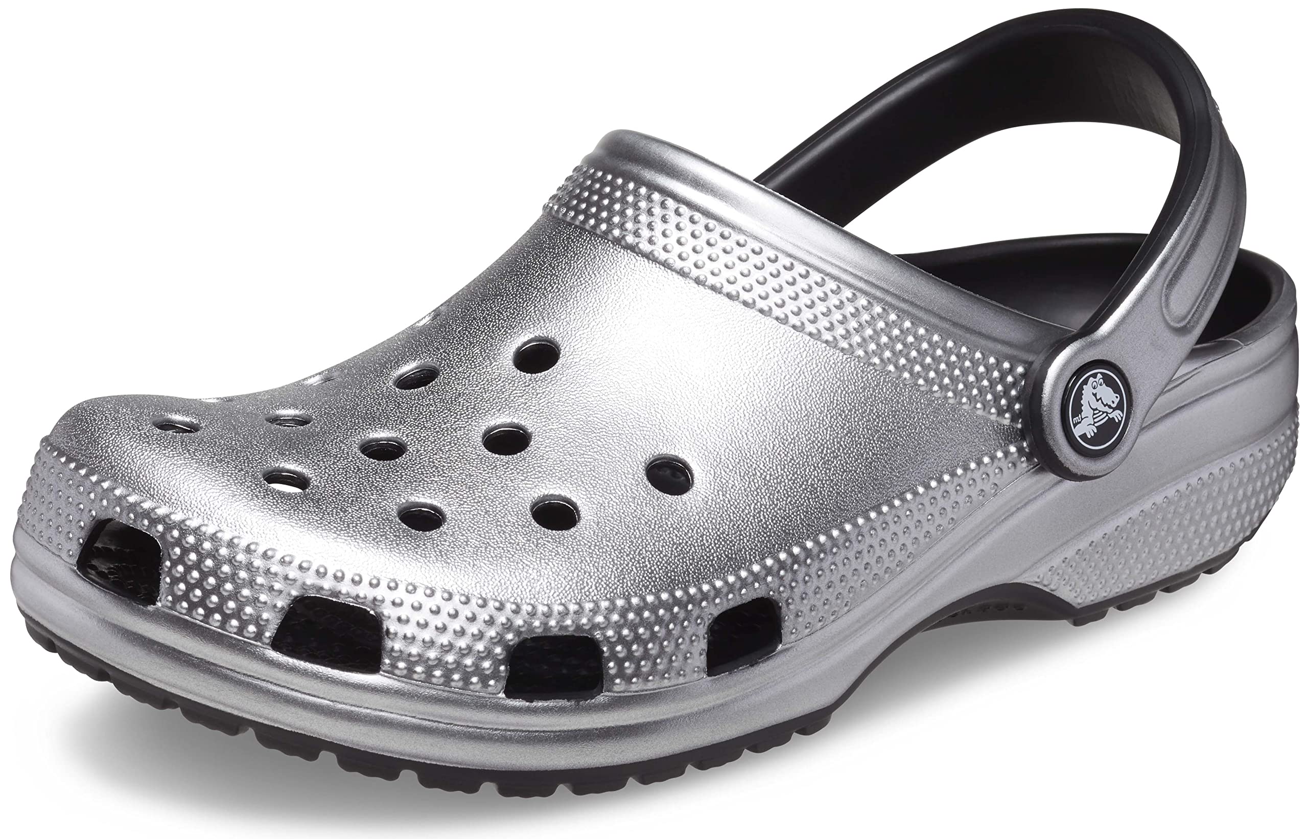 Crocs Unisex-Adult Classic Sparkly Clog | Metallic & Glitter Comfort Shoes for Women & Men | Perfect for Casual Wear, Beach & Poolside