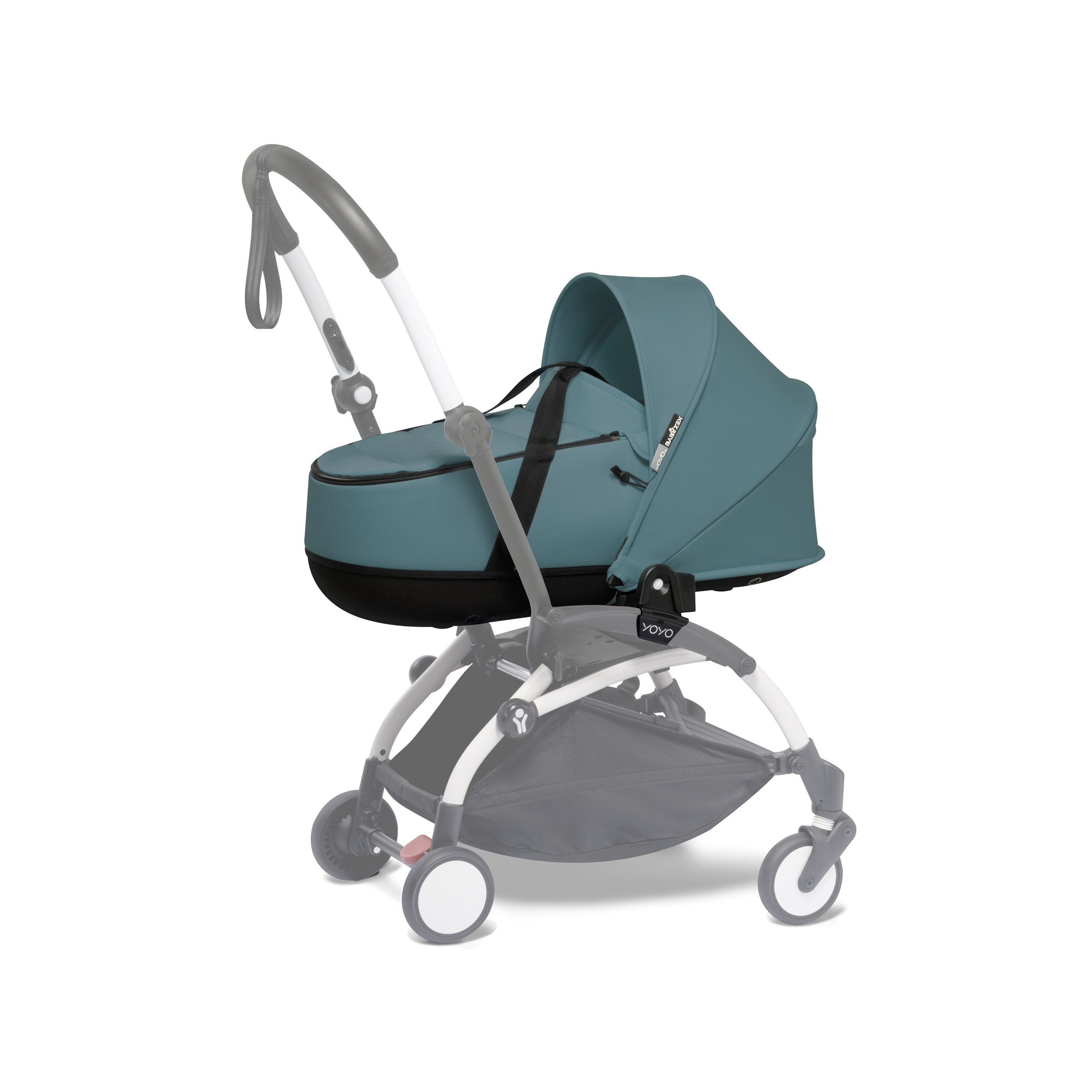 Babyzen YOYO Bassinet in Aqua - Lightweight & Portable Baby Crib for Travel, Home & Nursery Use