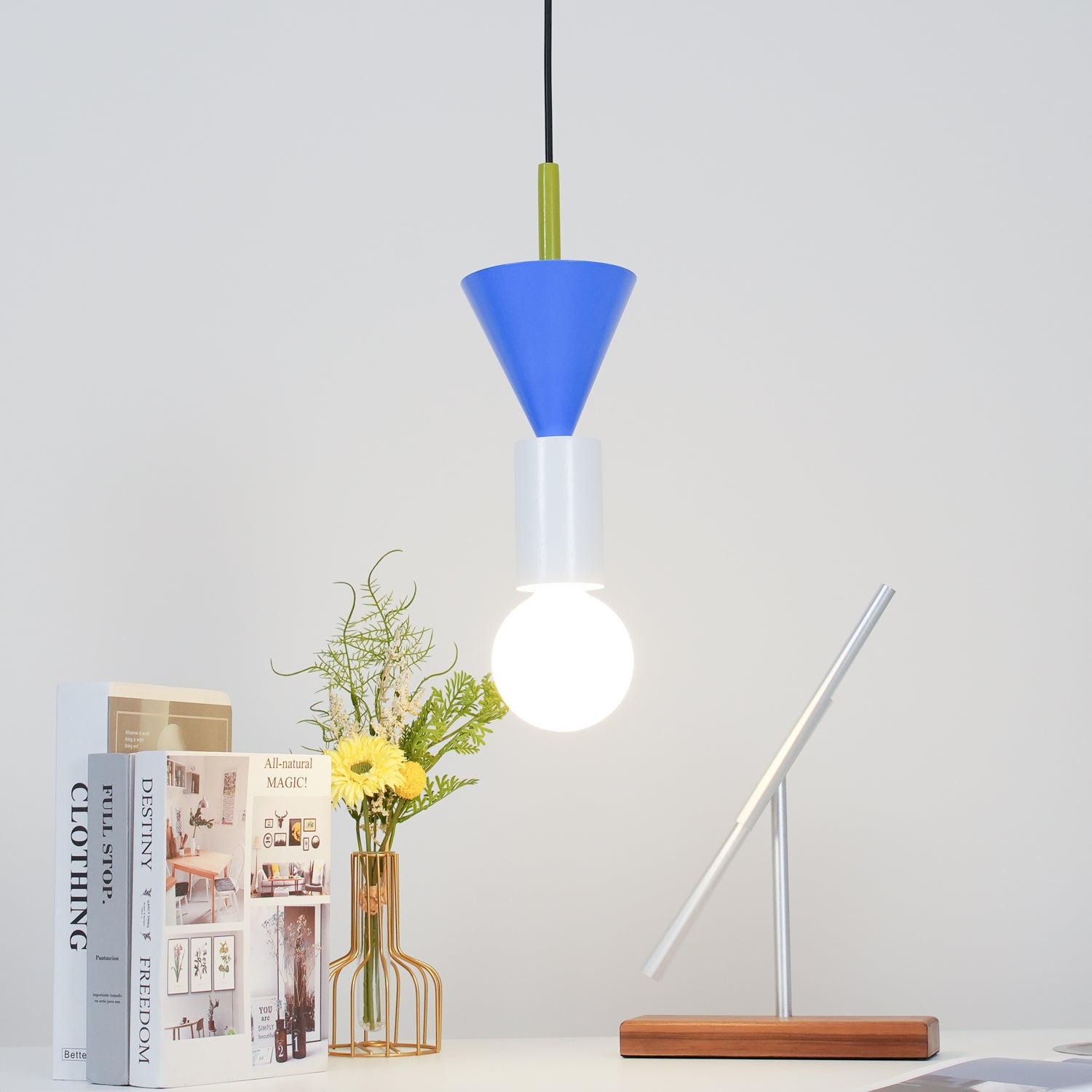 Modern Geometric Building Blocks Pendant Lamp - Stylish LED Hanging Light for Living Room, Bedroom, or Dining Room Decor