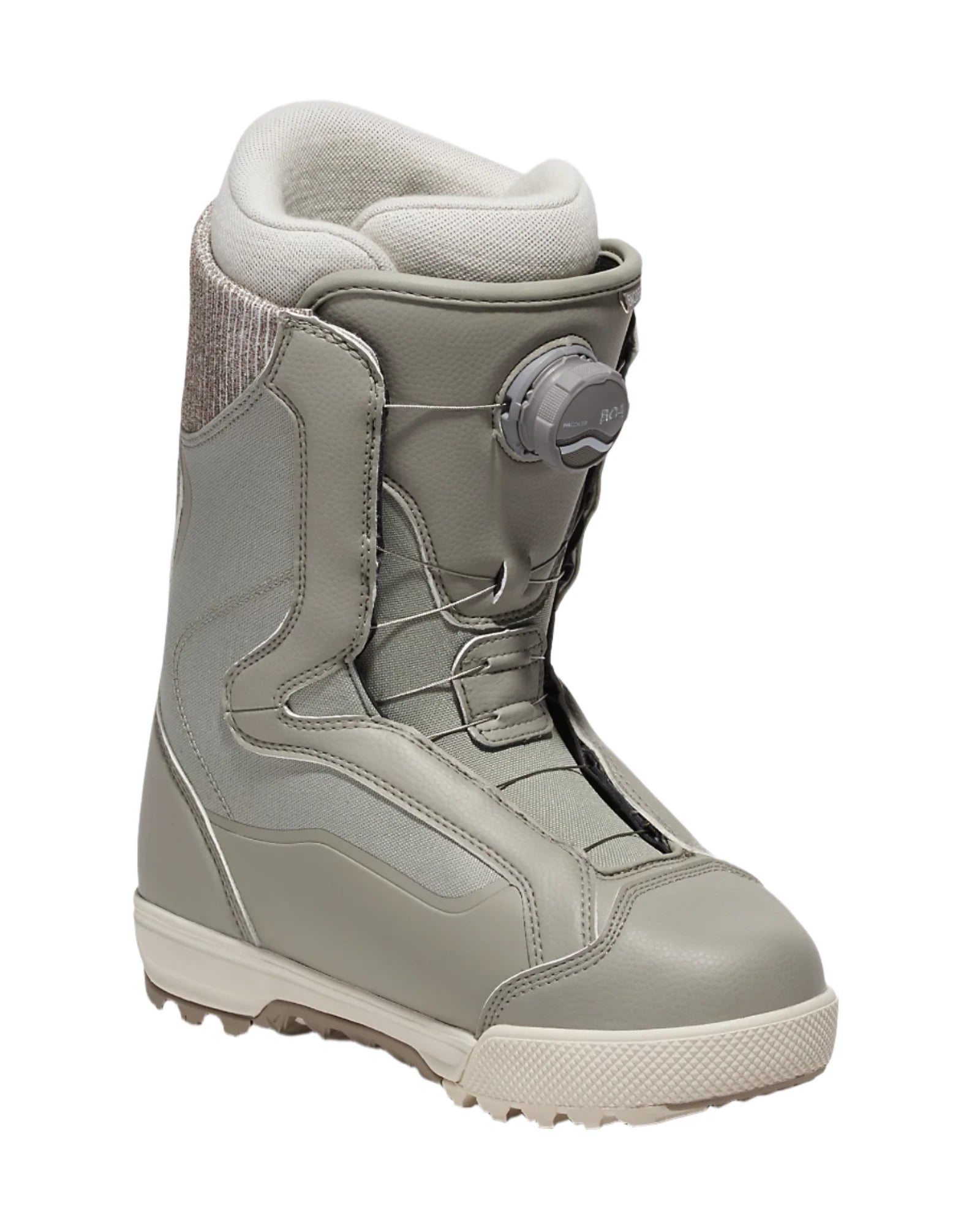 VANS Women's Encore Pro Snowboard Boots - Khaki/White (2025) | Waterproof Winter Snowboarding Boots for Women | Perfect for Snow Parks & Mountain Slopes