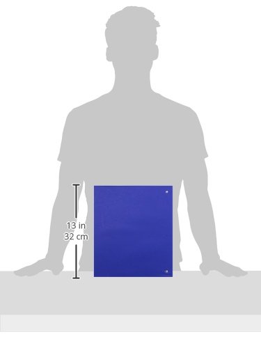 Q Connect 25mm A4 4-Ring Presentation Binder - Blue | Professional Document Organizer for Office, School & Business Meetings | Premium Quality Binder for Reports, Presentations & Projects