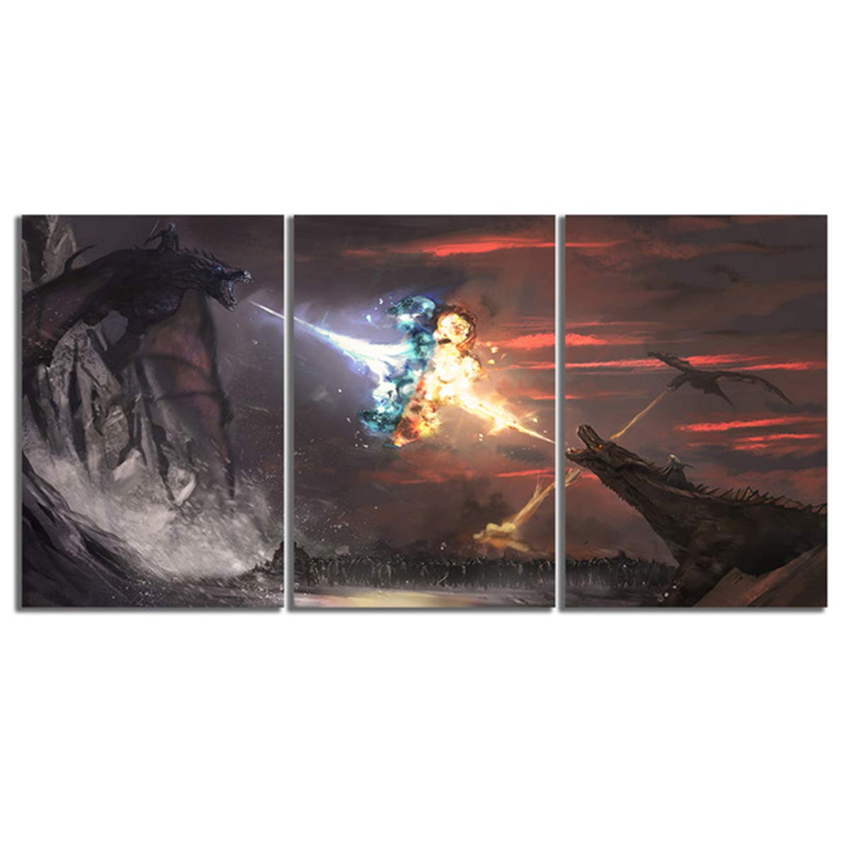 3 Piece Canvas Wall Art Set - Modern Framed Home Decor Paintings for Living Room, Bedroom & Office - Perfect for Housewarming Gifts & Interior Design