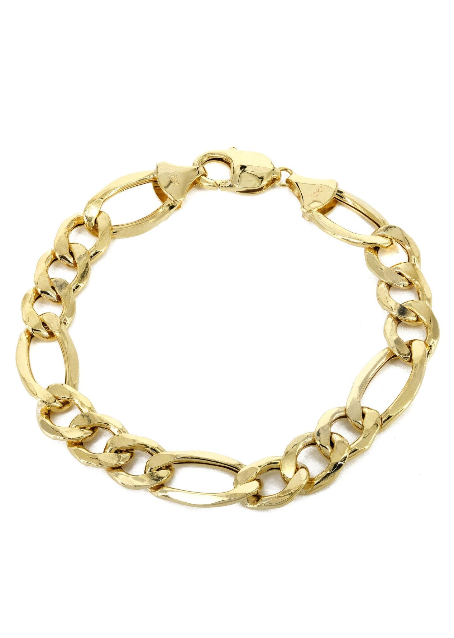 14K Gold Figaro Chain Bracelet for Women - Durable Semi-Solid Link Design - Perfect for Everyday Wear, Gifts & Special Occasions