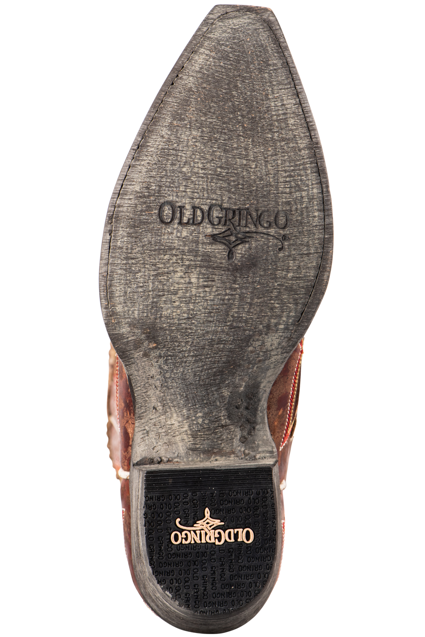 Old Gringo Women's Quiroga Western Cowboy Boots - Genuine Leather Ankle Booties with Honey Color - Perfect for Country Dancing, Rodeo & Casual Outfits