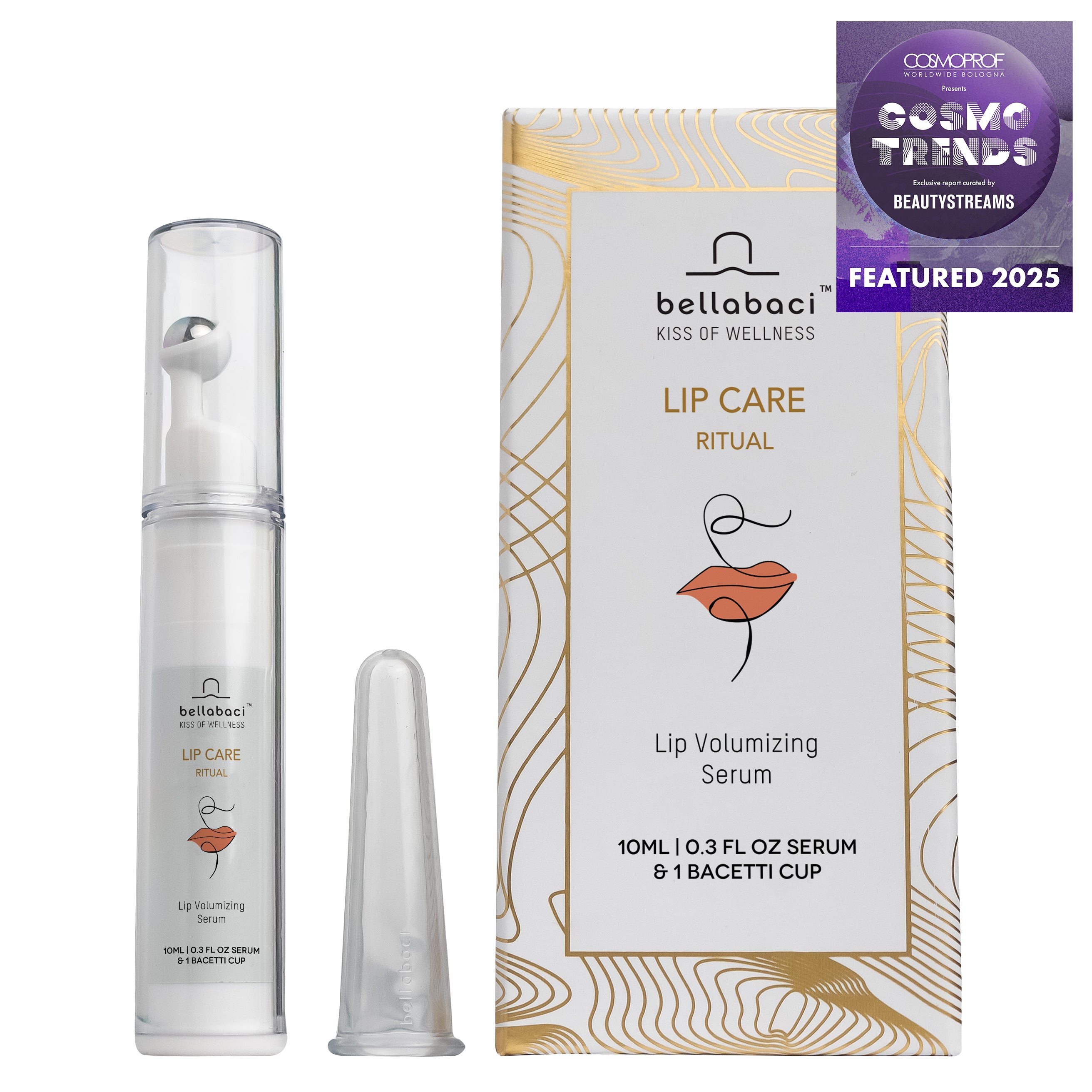 Bellabaci Lip Care Ritual Kit - 2 Piece Set for Soft, Hydrated Lips | Perfect for Daily Lip Care & Nighttime Treatment