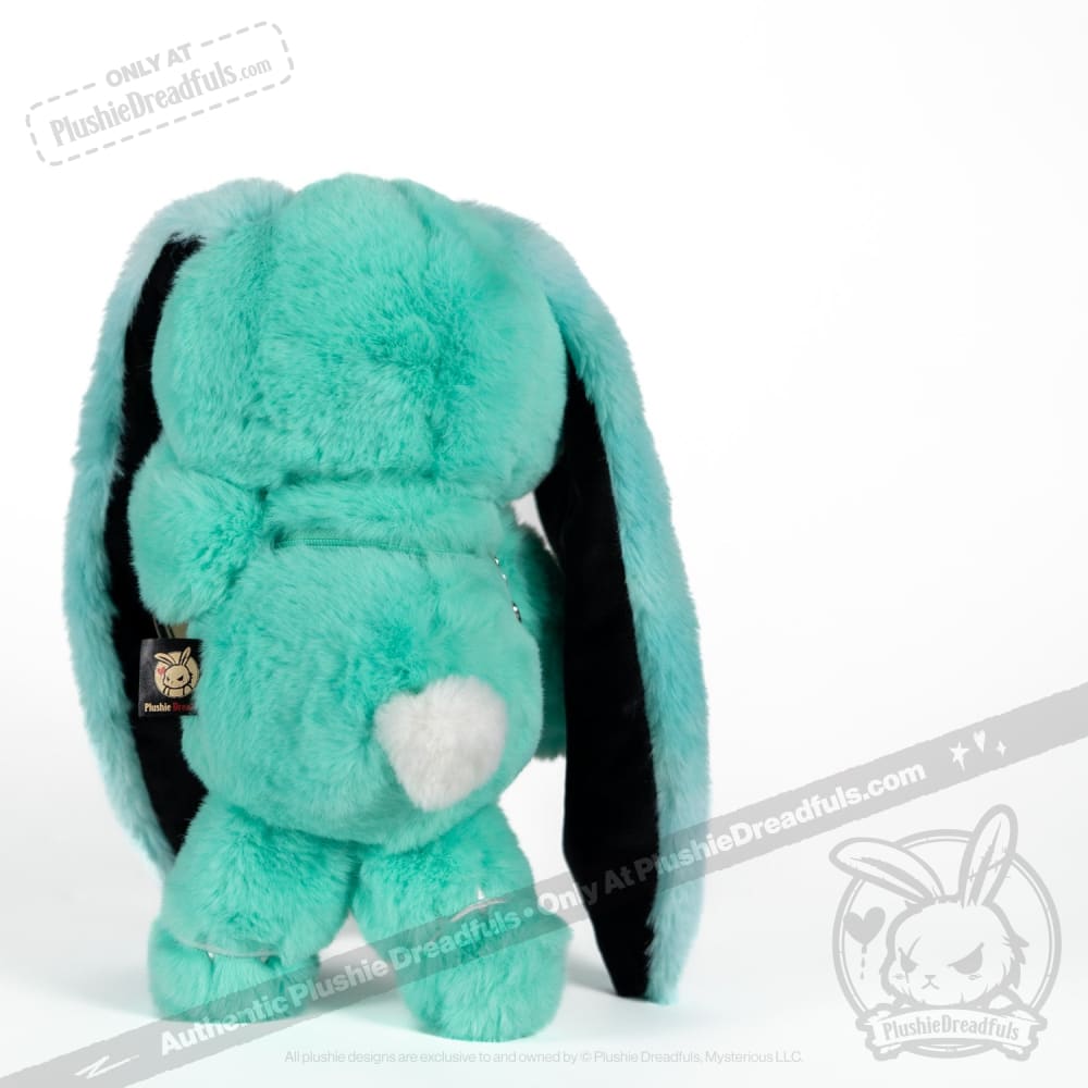 Plushie Dreadfuls Anxiety Rabbit Stuffed Animal - Teal Limited Edition Soft Plush Toy for Stress Relief & Emotional Support | Perfect Gift for Anxiety Sufferers, Therapy Comfort & Bedroom Decor