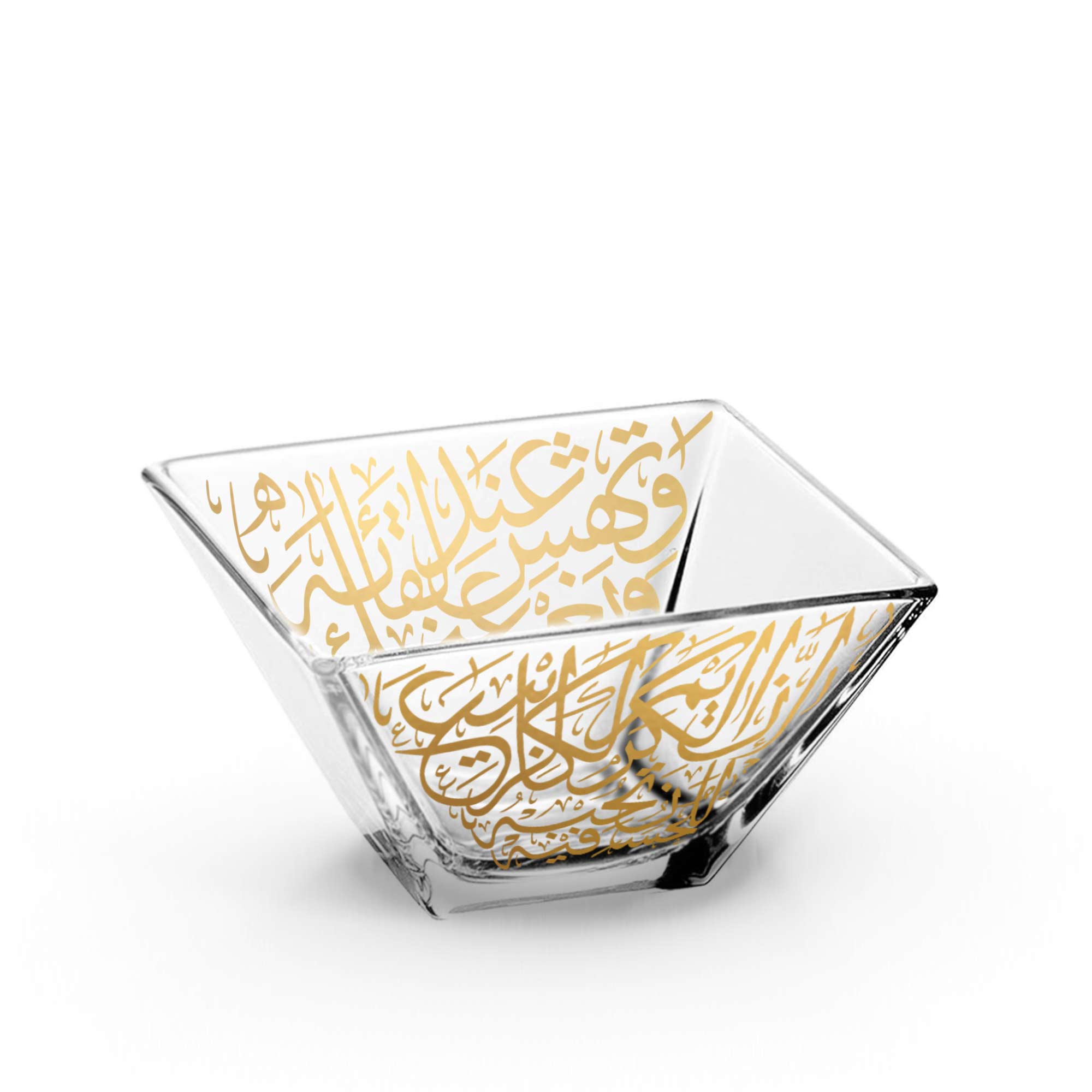 Dimlaj Kareem 4-Piece Gold Serving Bowls Set - Elegant Salad, Soup & Dessert Bowls for Dinner Parties, Entertaining & Home Decor