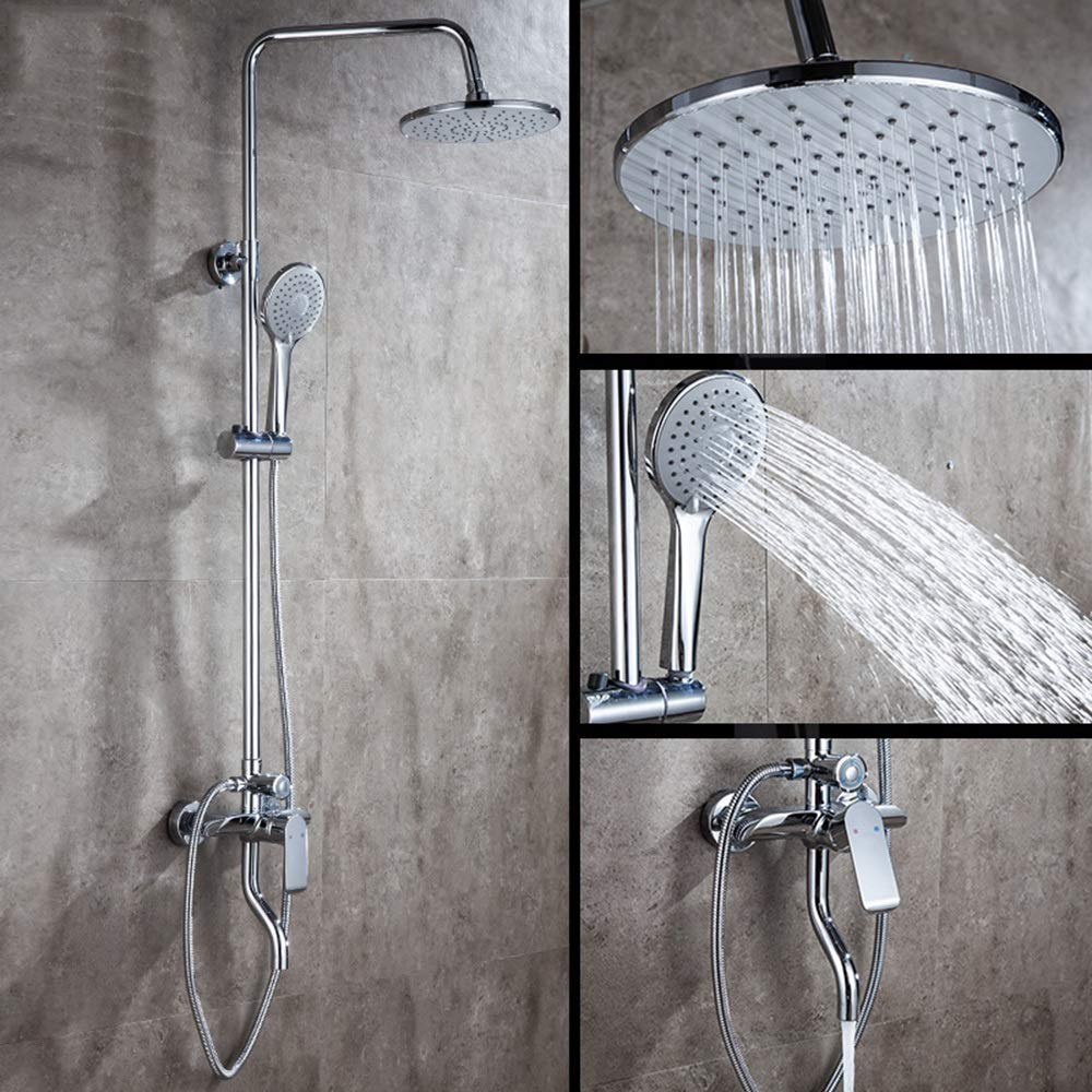 Premium 3-Speed Multi-Function Shower Set with Cold Shower Option - Durable Copper Bathroom Faucet for Luxurious Spa Experience at Home | Perfect for Master Bathrooms & Guest Suites