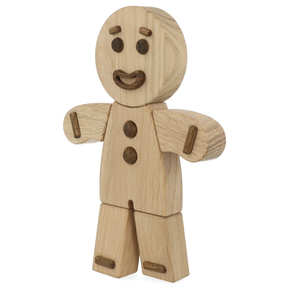 Natural Oak Gingerbread Man Cookie Cutter - Perfect for Holiday Baking, Christmas Decorations, and DIY Cookie Making