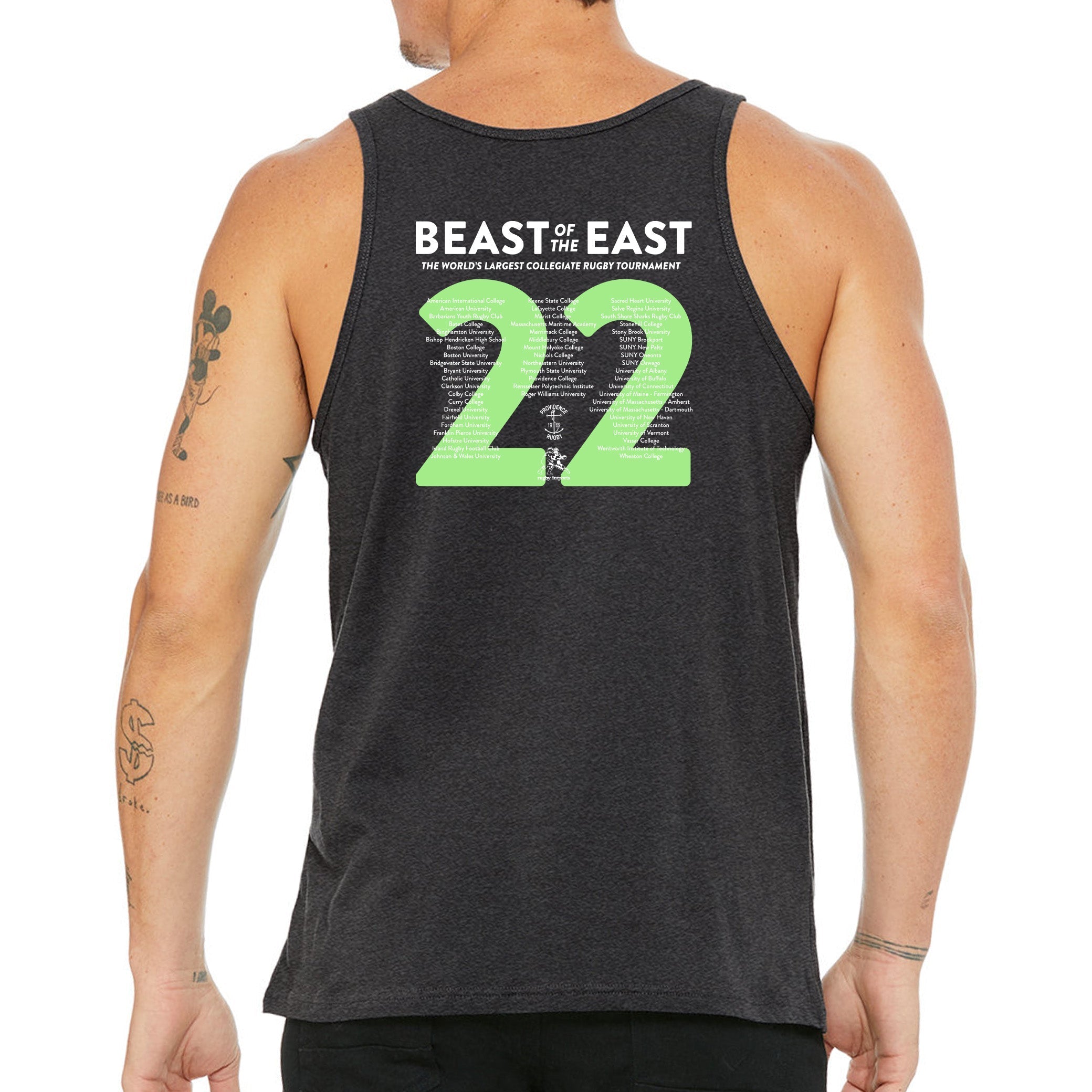 BOE 2022 Men's Rugby Tank Top - Breathable Athletic Shirt for Rugby, Gym & Outdoor Sports