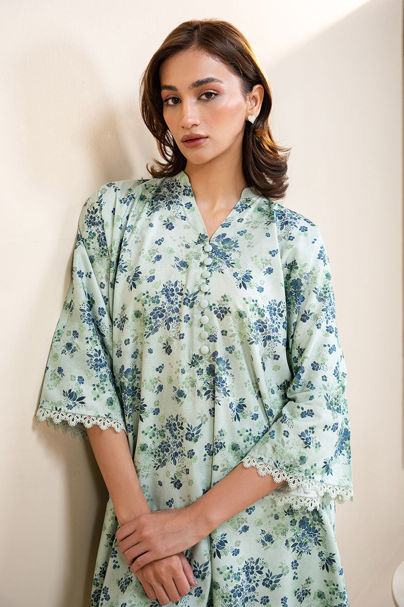 MINT FROST 2-Piece Printed Linen Suit Set for Women - Summer Office Wear & Casual Outfits - Breathable Comfort for Business Meetings & Outdoor Events