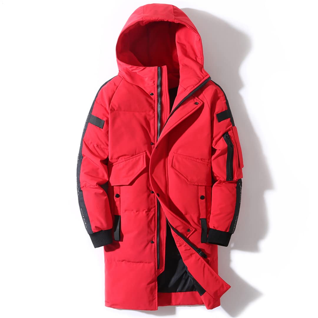 Men's Winter Hooded Down Jacket - Windproof Waterproof Warm Parka Coat for Cold Weather | Outdoor Activities, Snow Sports & Daily Wear