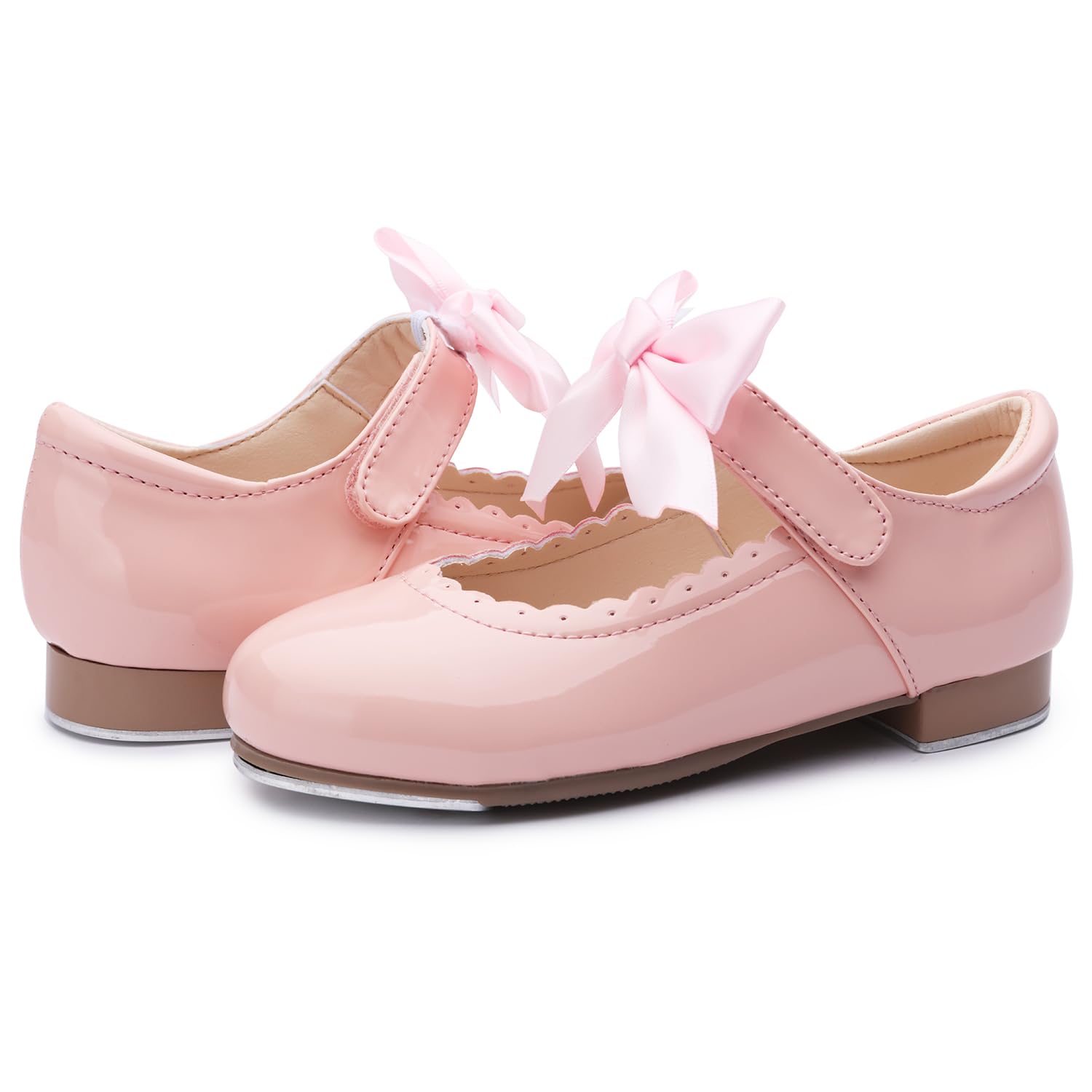 Patent Leather Tap Shoes for Girls - Professional Dance Shoes for Kids - Perfect for Ballet, Jazz, and Tap Dance Performances