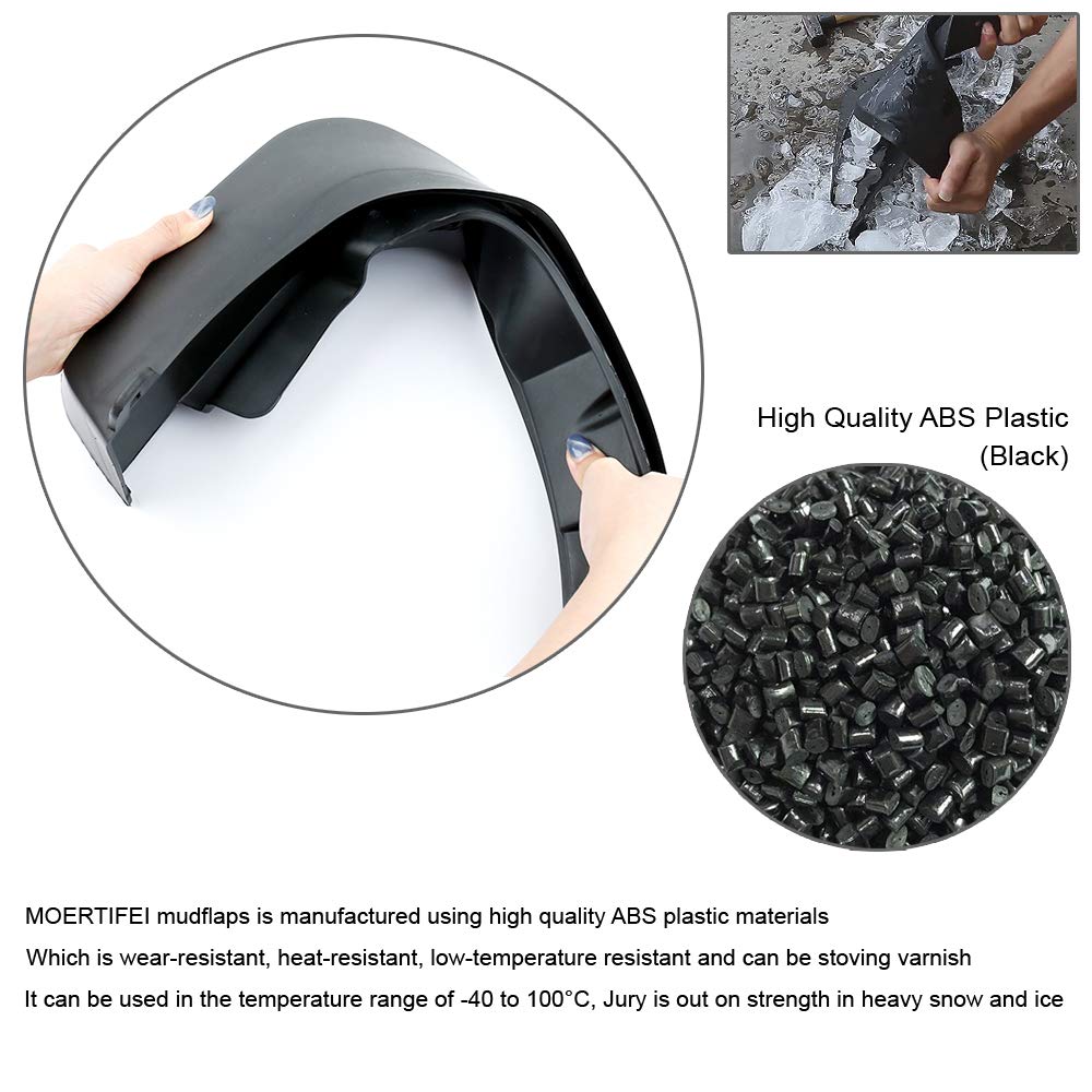 Audi Q7 Mud Flaps (2016-2019) - Heavy Duty Car Mud Guards Fender Splash Protectors for Off-Road & Winter Driving Protection