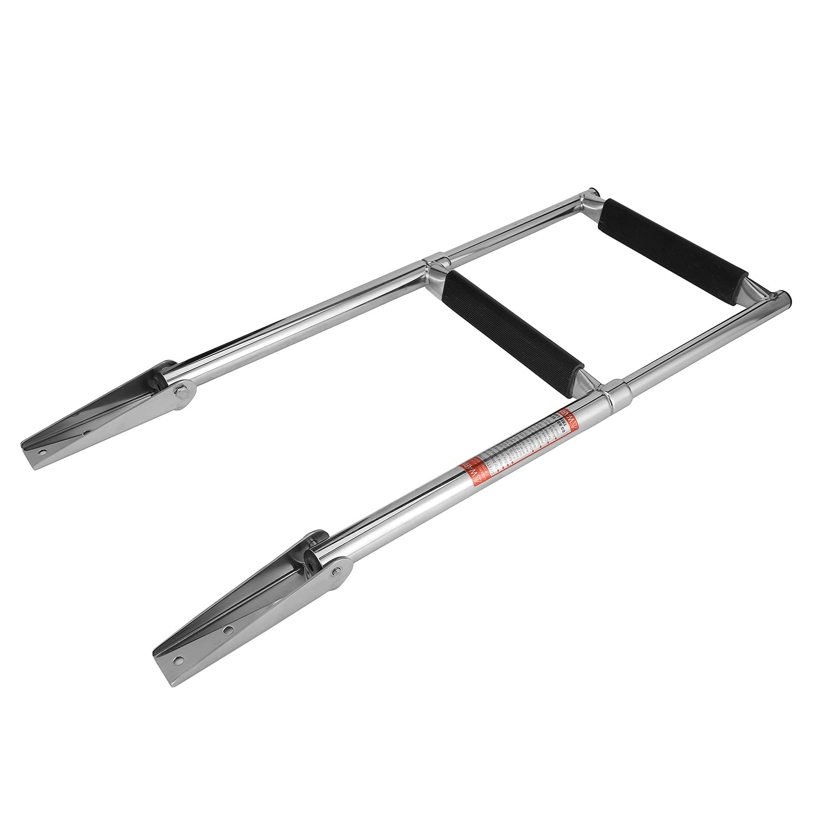 Space Saving 2-Step Boat Ladder with Non-Slip Rubber - Entry Dock Ladder for Swimming Pools, RV, Marine Boats & Pontoons | Perfect for Easy Water Access & Dock Boarding