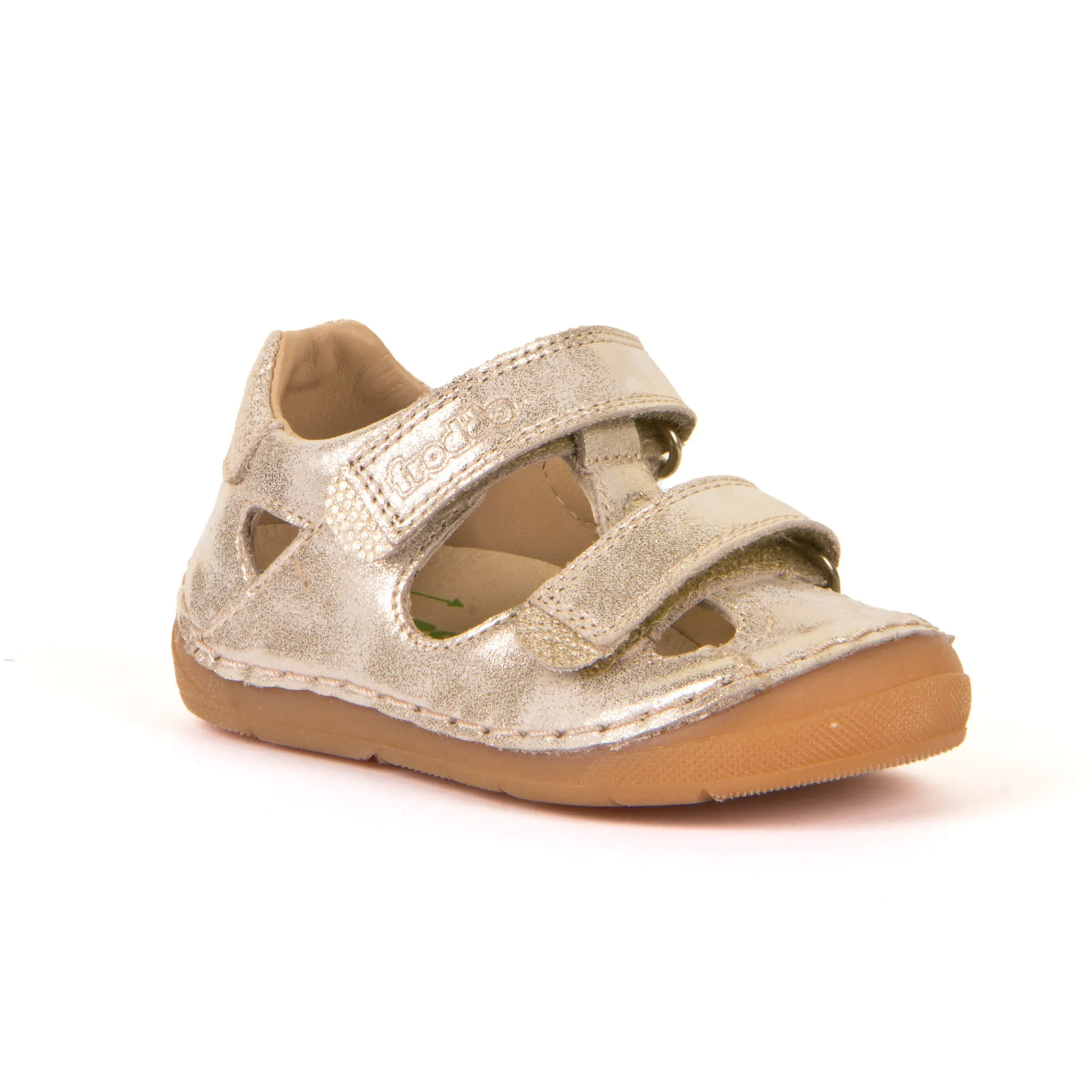 Froddo Boys and Girls Paix Double Strap Sandals in Gold - Perfect for Summer Beach, Pool, and Outdoor Play