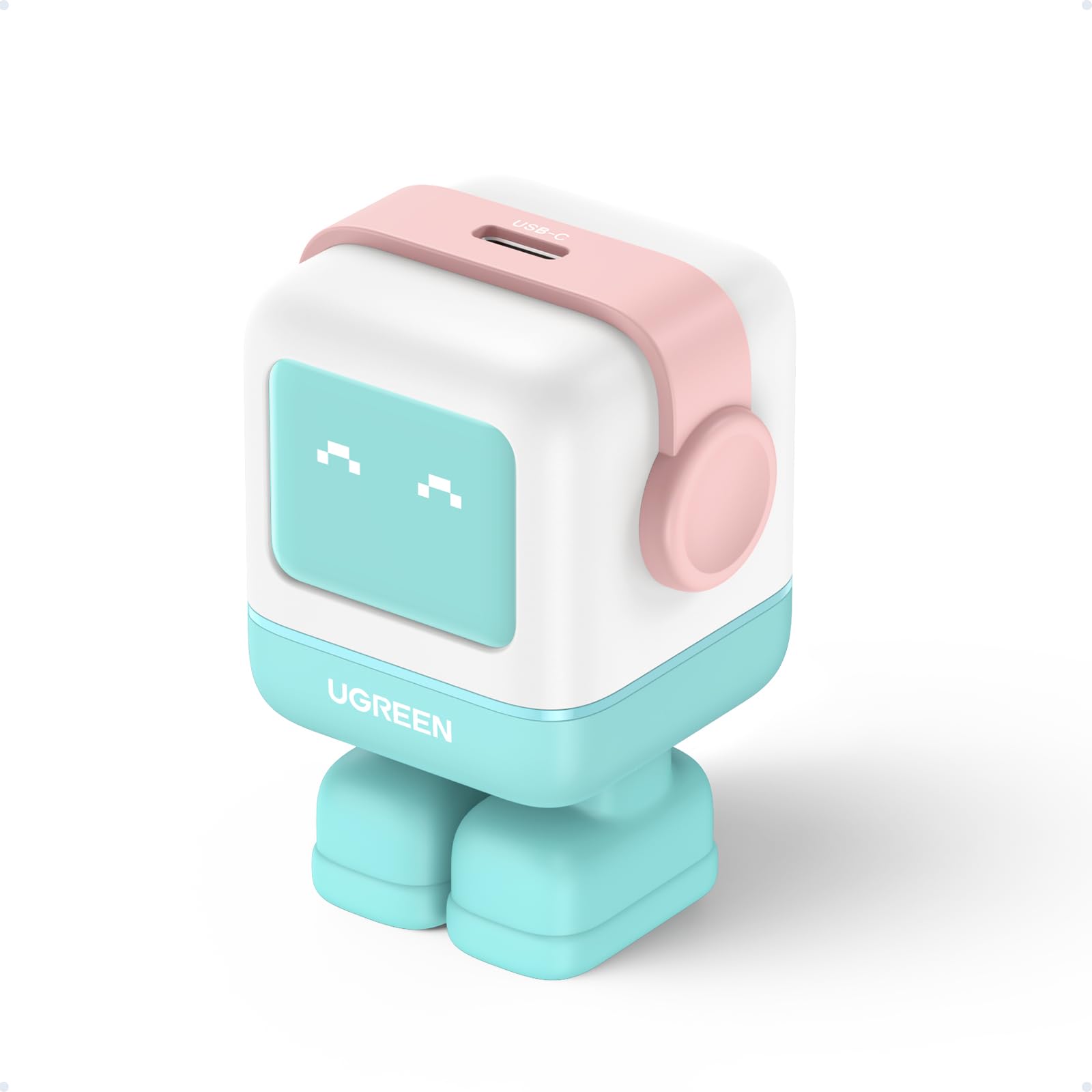 UGREEN Nexode 30W GaN Fast Charger - USB C Wall Charger Block for iPhone 16/15/14 Pro/Max, Galaxy S24/S23 Ultra, Pixel 8/7, MacBook Air, iPad Pro | Compact PD Charging Adapter (Pink Blue) - Perfect for Travel, Office & Home Use