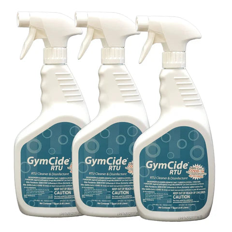 GymCide Ready-to-Use Spray Disinfectant & Cleaner - Kills 99.9% Germs - Gym Equipment & Home Surface Sanitizer - Ideal for Fitness Centers, Yoga Mats & Sports Gear