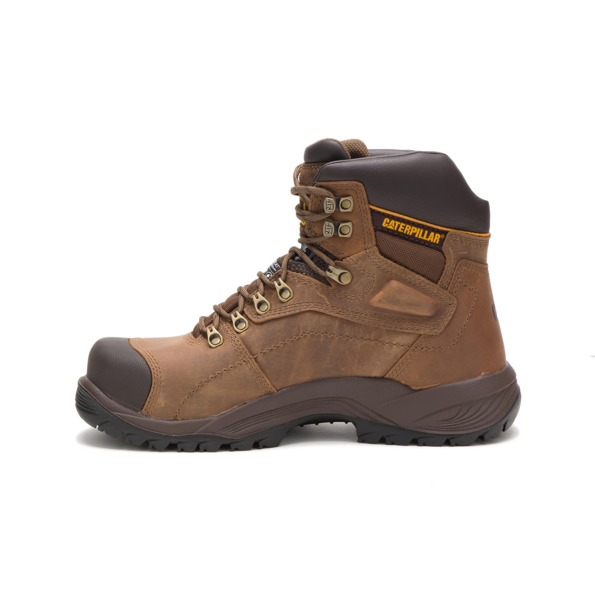 Cat Footwear Men's Diagnostic Hi St Work Boot - Steel Toe, Waterproof & Slip Resistant for Construction, Warehouse & Outdoor Work