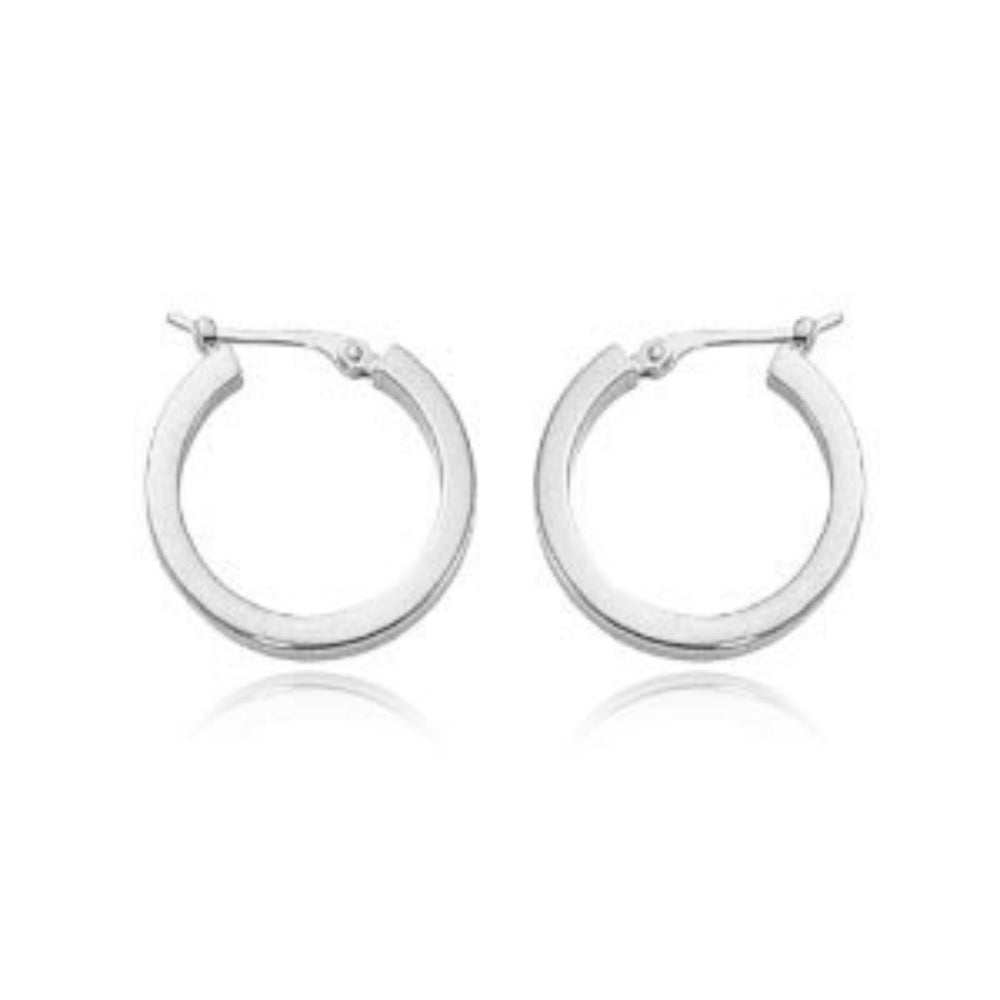 14K Gold Square Tube Hoop Earrings for Women - Classic Minimalist Dangle Earrings for Everyday Wear, Parties & Special Occasions