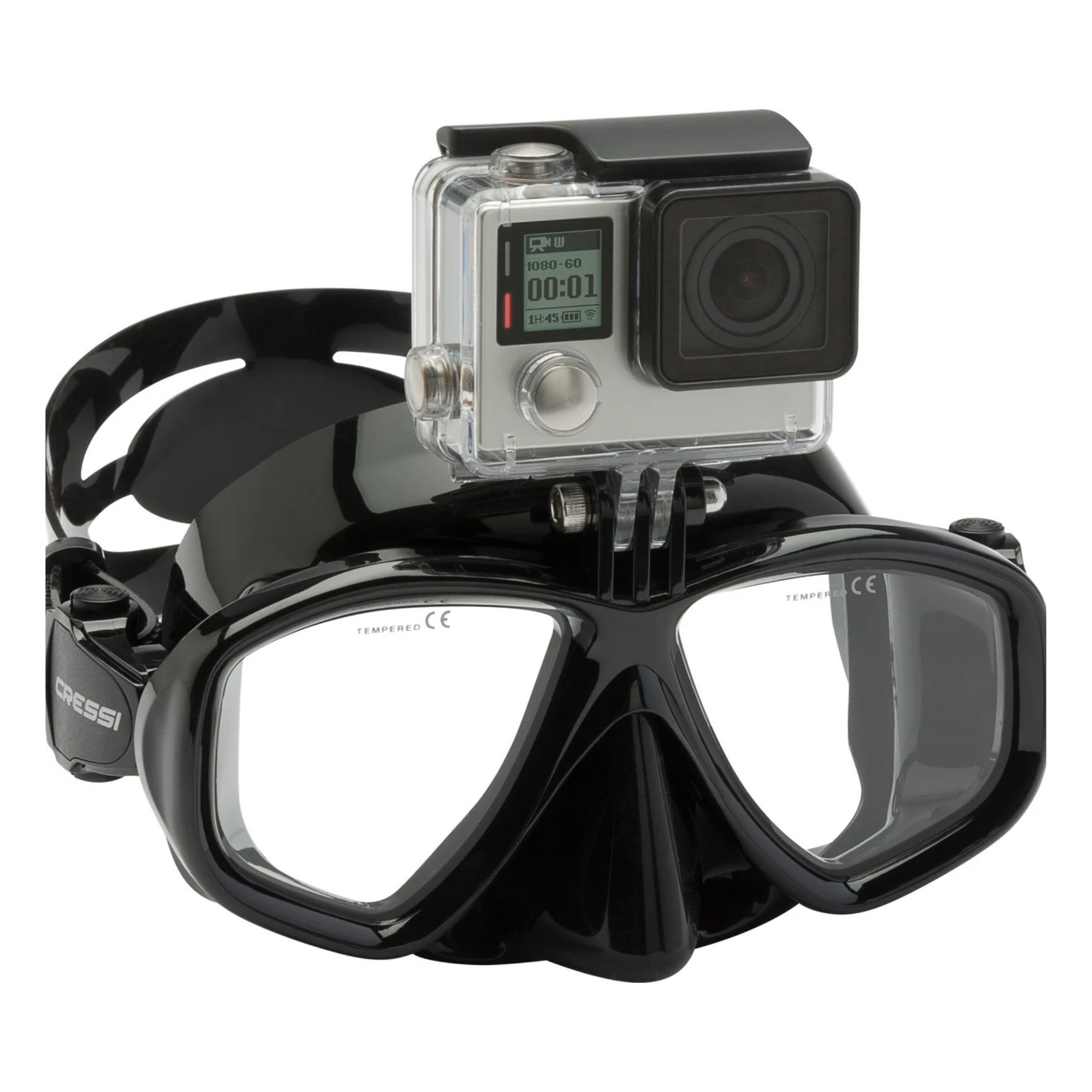 Cressi Action Snorkeling Mask - Comfortable Anti-Fog Scuba Diving Mask for Adults & Kids - Perfect for Ocean Swimming, Snorkeling, and Underwater Adventures