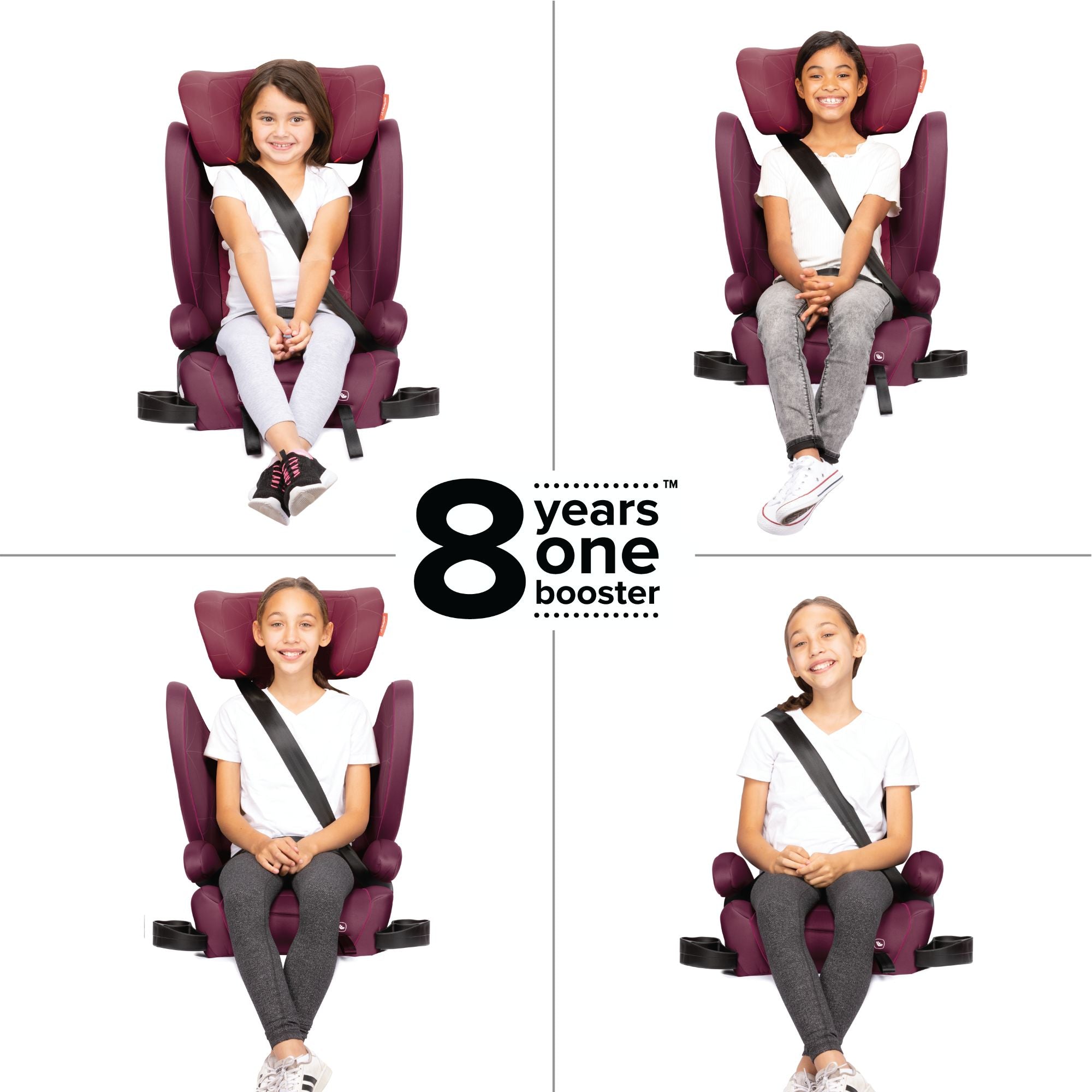 Diono Monterey 2XT Booster Car Seat for Kids - High Back Convertible Car Seat with Side Impact Protection, 5-Point Harness, for Children 40-120 lbs - Perfect for Travel, School & Family Road Trips