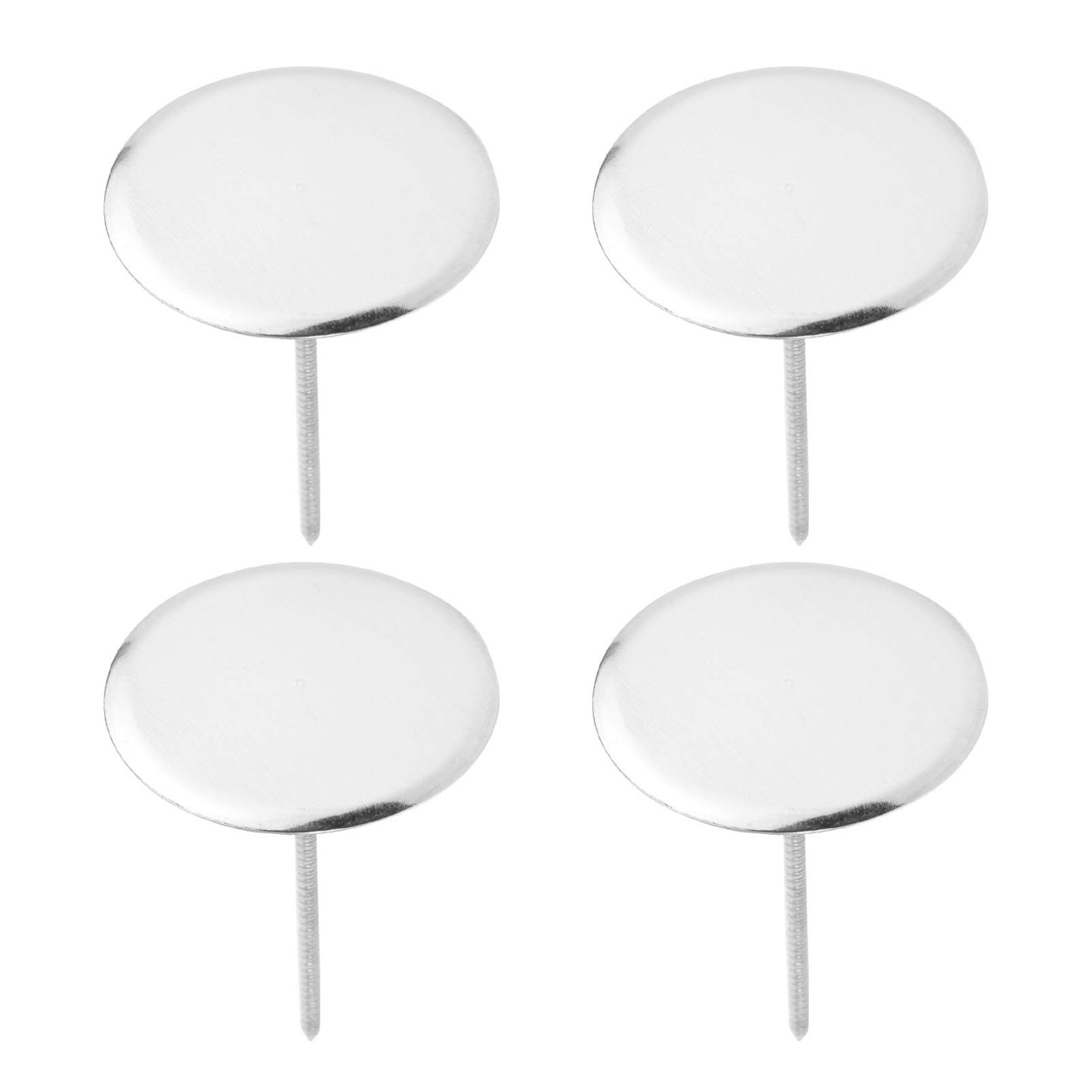 4 Pcs Stainless Steel Cake Decorating Nails - Cupcake Flower Decor Tools with Heating Core for Baking, Wedding Cakes & DIY Dessert Decoration