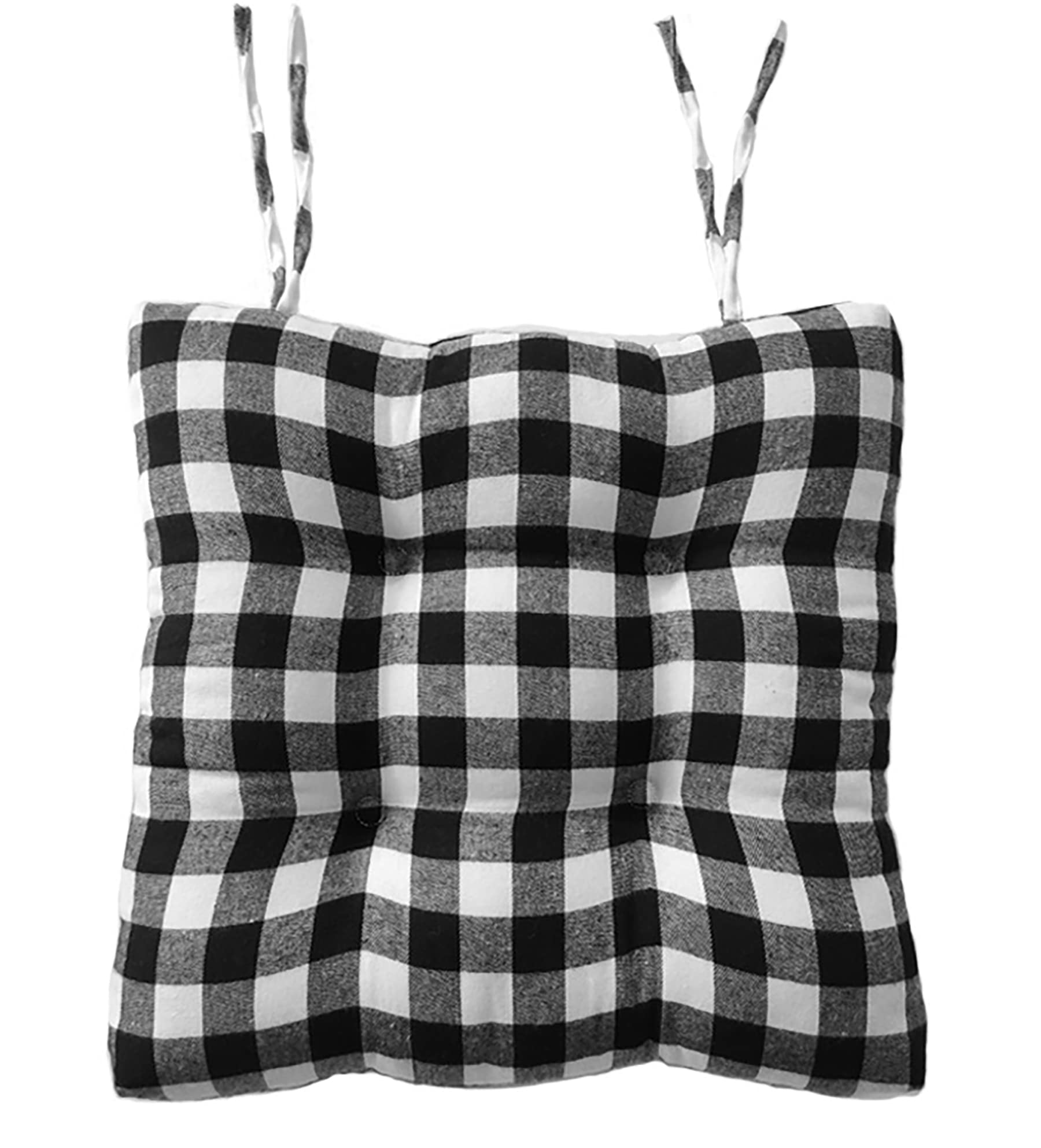 4 Pack Buffalo Plaid Dining Chair Cushions - 3