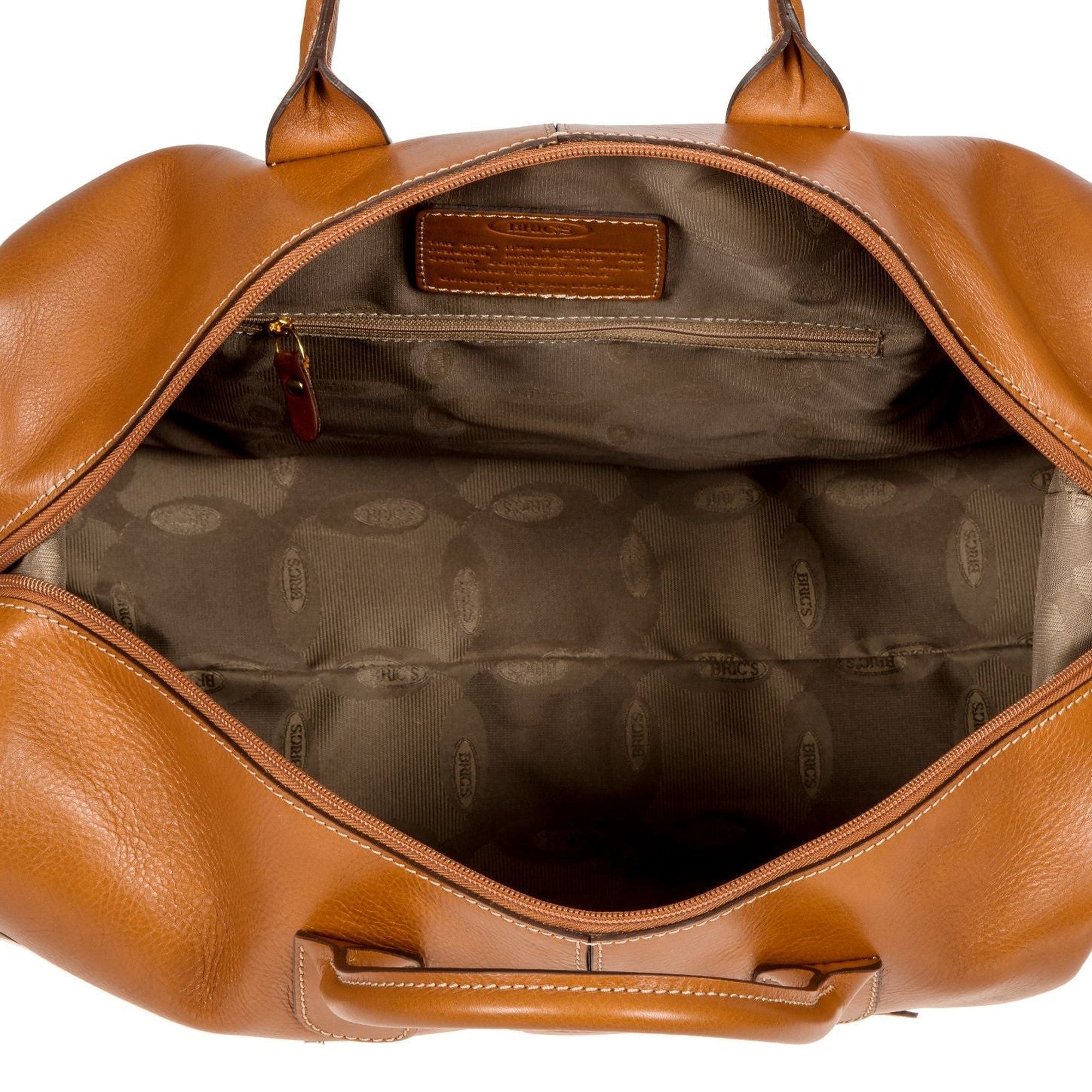 Brics Life Pelle 18 Cargo Duffle Bag - Waterproof Travel Duffel with Multiple Pockets for Gym, Camping & Weekend Getaways