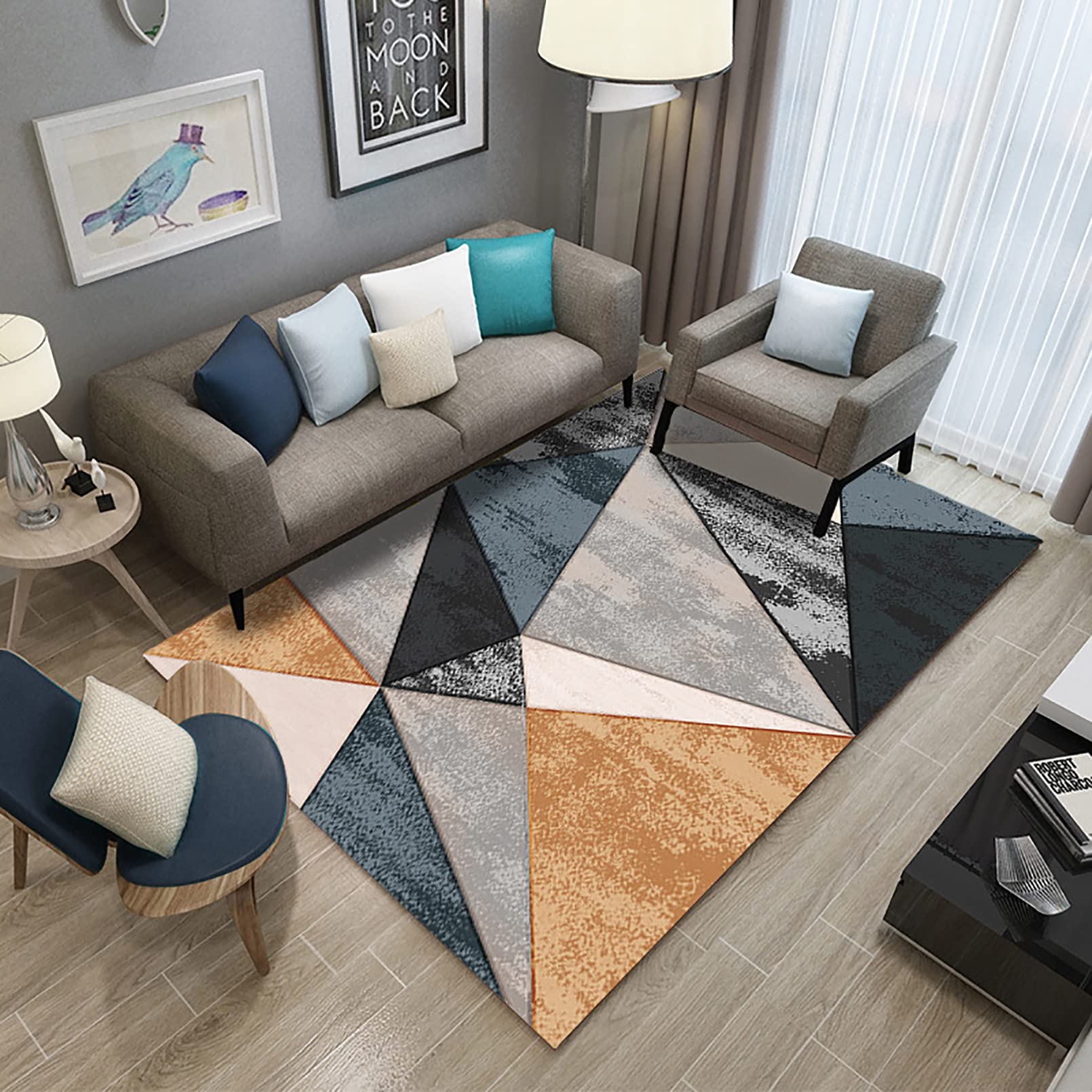 Non-Slip Machine Washable Area Rugs for Bedroom, Living Room, Entryway, Kitchen & Laundry Room - Soft Floor Mats & Runner Rugs for Home Decor - Perfect for High Traffic Areas and Cozy Spaces