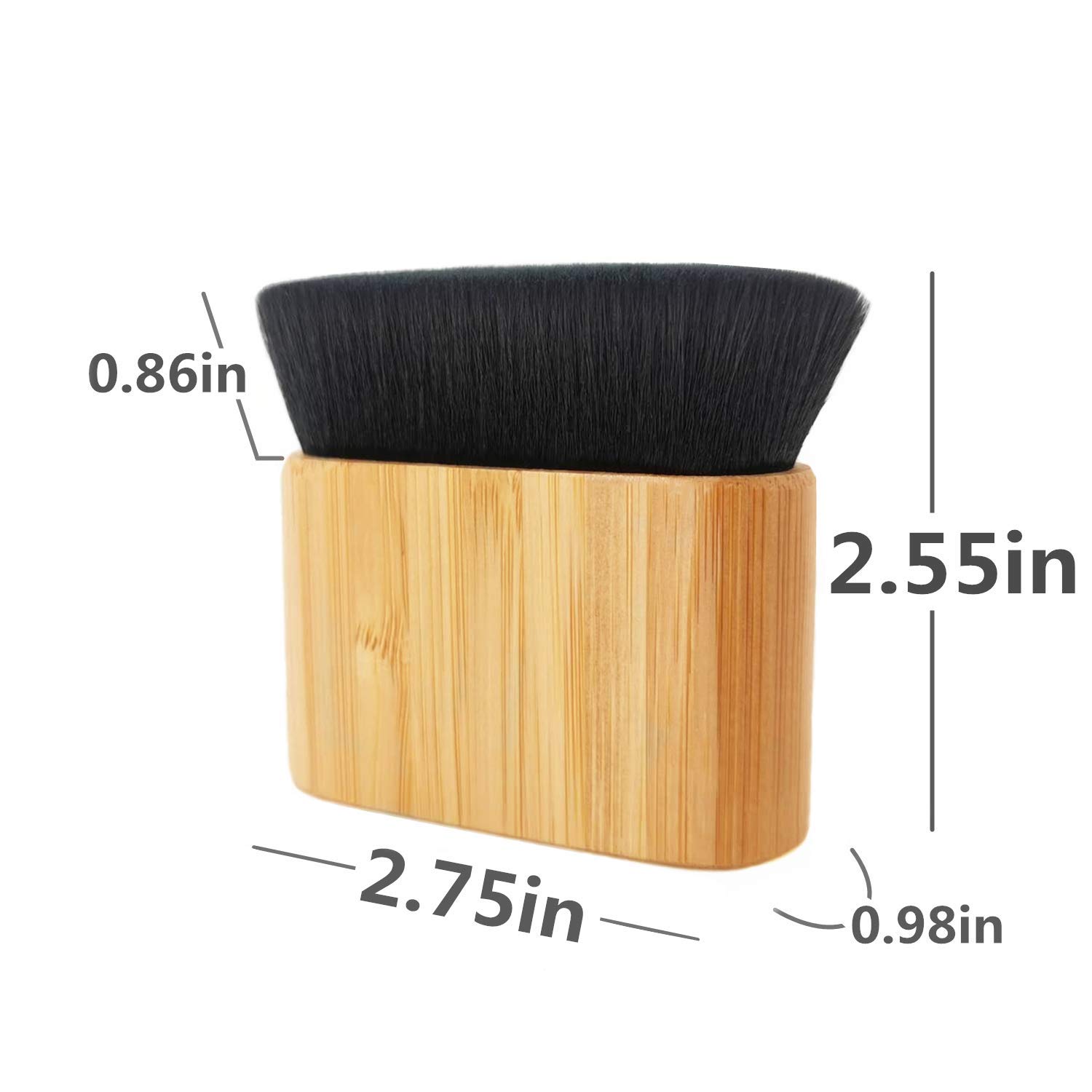 Premium Kabuki Makeup Brush for Liquid Foundation, Highlighter, Bronzer & Concealer - Soft Fluffy Bristles with Bamboo Handle - Perfect for Full Body Makeup & Contouring - Ideal for Professional Makeup Artists & Home Use