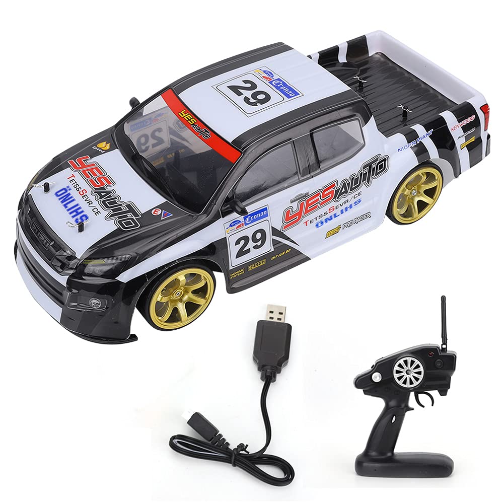 Toy Trucks Remote Control Car - High-Speed RC Drift Car with Dual Battery, White & Black Camouflage Design for Outdoor Play, Perfect Gift for Adults, Kids, and Boys - Ideal for Backyard Racing and Off-Road Adventures