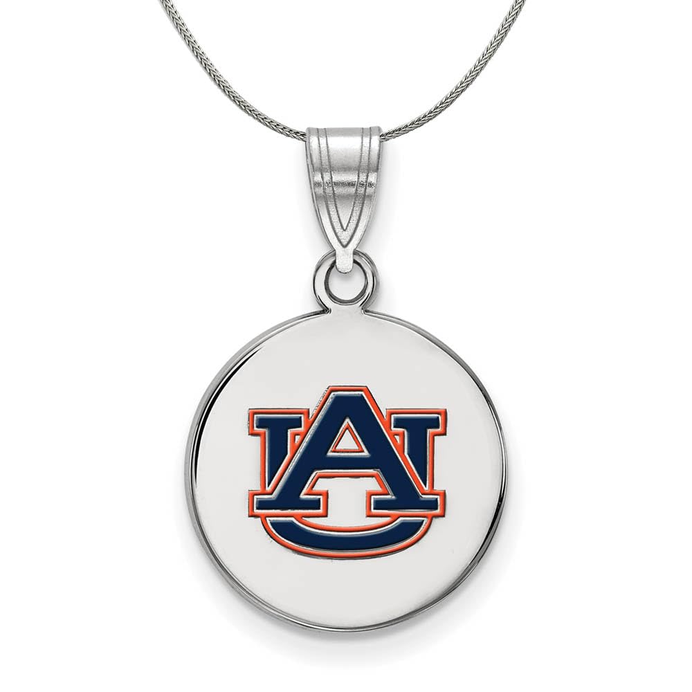Black Sterling Silver Auburn Enamel Pendant Necklace for Women - Elegant Gift