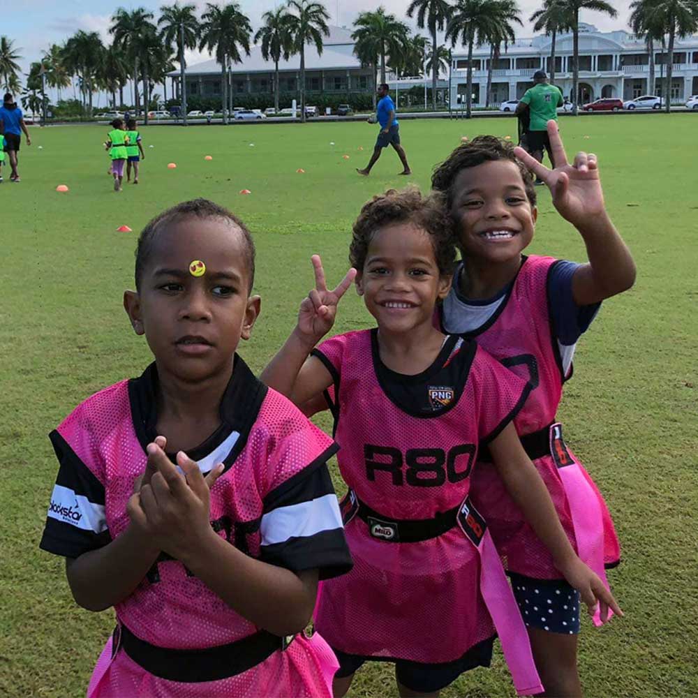 R80 Junior Rippa Game On Team Sets - Youth Flag Football Starter Kit for Kids Sports & Outdoor Play - Perfect for Backyard Games, School PE Class, and Team Practice