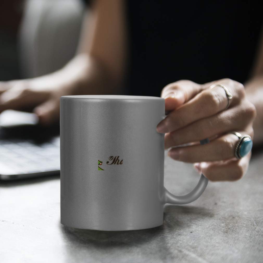 Personalized Custom Text Christmas Tree Ceramic Coffee Mug with Gold Metallic Finish - Perfect for Holiday Gifts, Office Decor & Cozy Winter Drinks