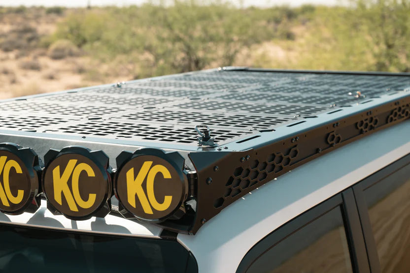 Rago Fabrication Roof Rack with KC HiLites Round Light Mount Compatible with 2024+ Toyota Land Cruiser 250 & Lexus GX 550 - Off-Road Adventure & Overlanding Accessories