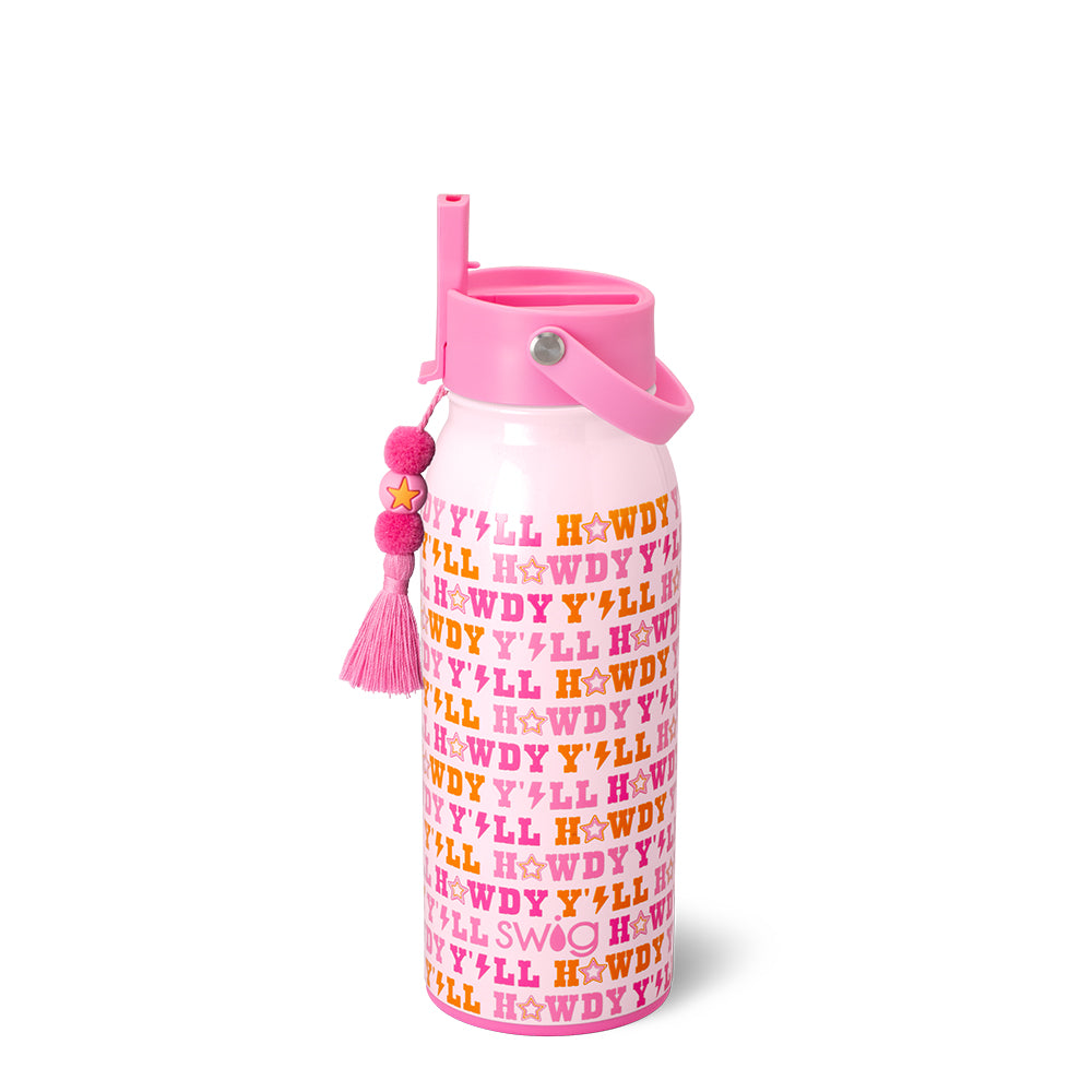 Howdy Y'all Flip + Sip 36oz Insulated Water Bottle - Leakproof Stainless Steel Tumbler for Hot & Cold Drinks - Perfect for Hiking, Gym, Office & Outdoor Activities