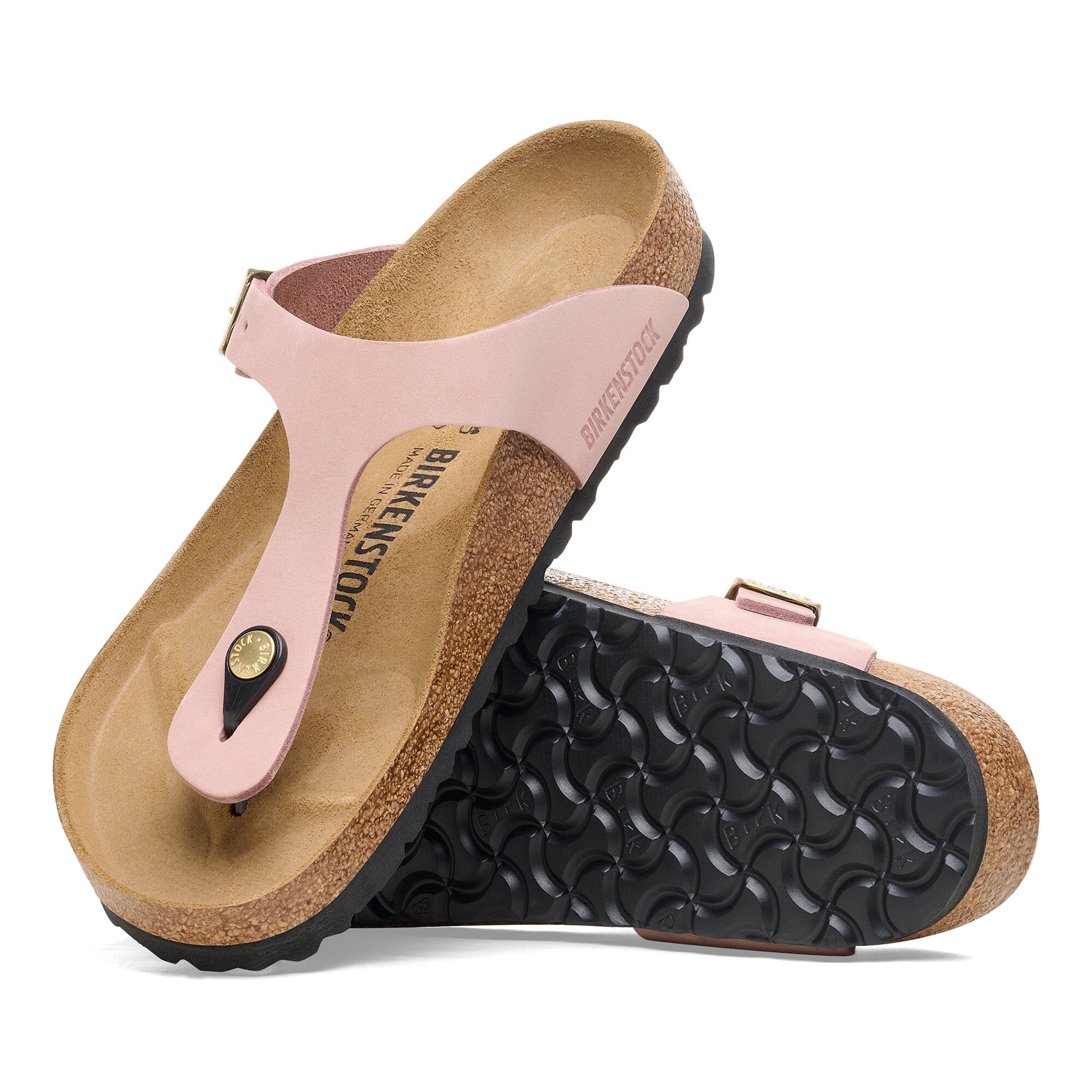 BIRKENSTOCK GIZEH Leather Sandals for Women - Comfortable Cork Footbed & Adjustable Straps - Perfect for Summer, Beach, and Casual Wear