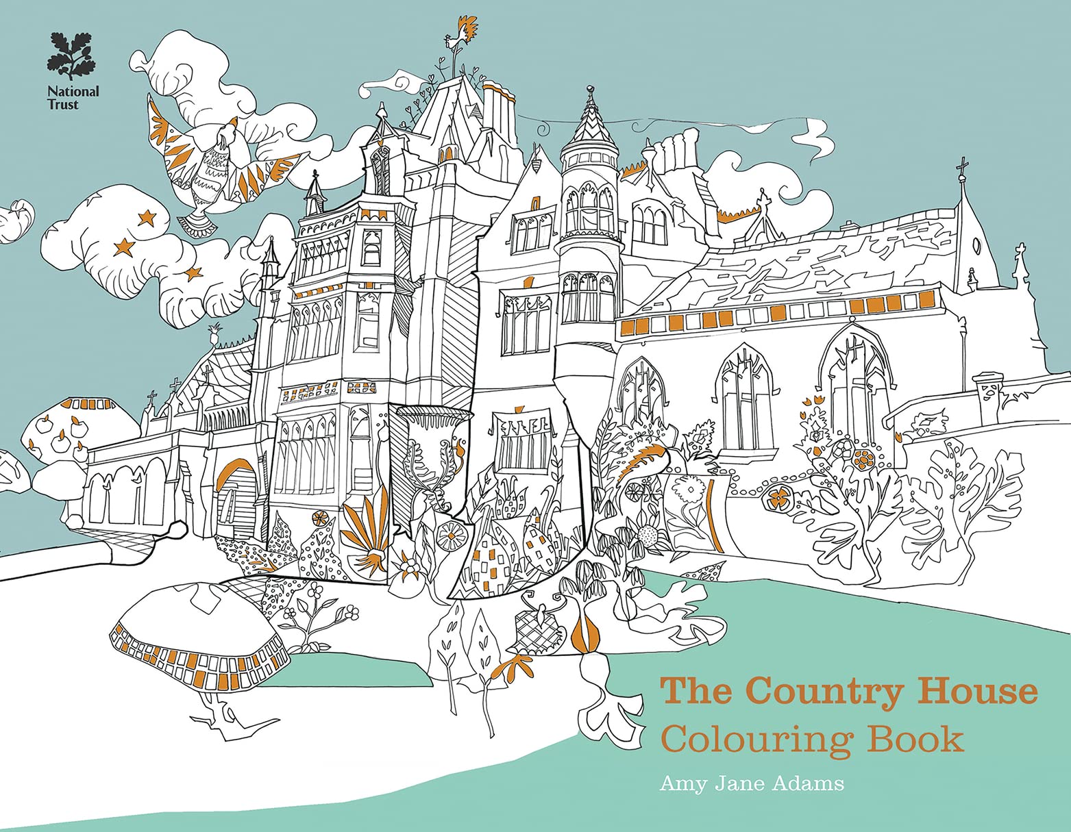 The Country House Coloring Book for Adults - Relaxing & Stress Relief Activity with Beautiful Countryside Scenes | Perfect for Mindfulness, Meditation & Creative Art Therapy