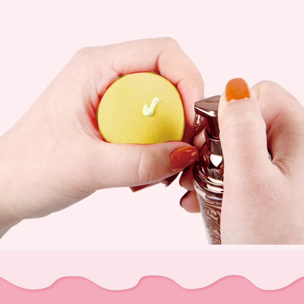 12 Pcs Makeup Sponge Set - Soft Beauty Blender for Liquid Foundation, Cream & Concealer - 6 Color Non-Latex Makeup Sponges for Flawless Blending - Perfect for Daily Makeup, Professional Use & Travel
