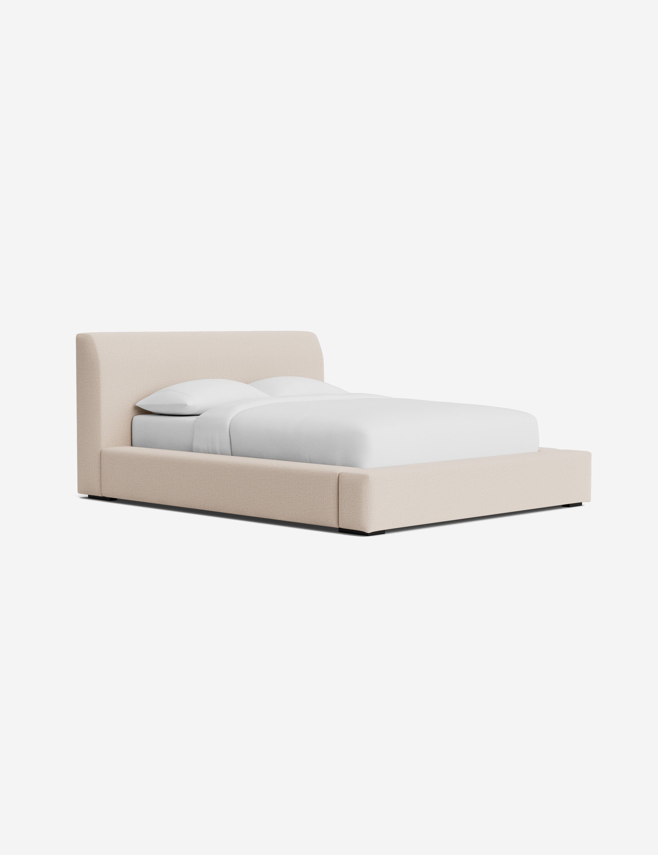 Clayton Platform Bed Frame - Queen Size, Modern Minimalist Wooden Bed with Sturdy Slat Support - Perfect for Bedroom, Guest Room, or Studio Apartment