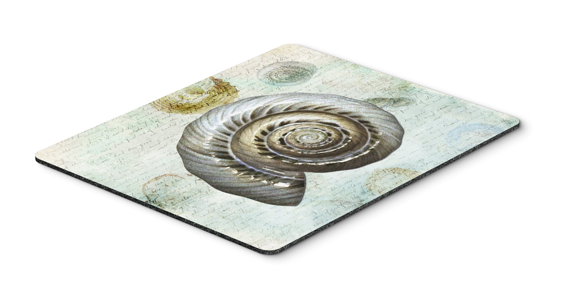 Caroline's Treasures SB3033MP Beach Sundial Shell Mouse Pad - Large Washable Non-Slip Desk Mat for Home Office, Gaming & Computer Work | Perfect for Laptop Users & Hot Drink Protection